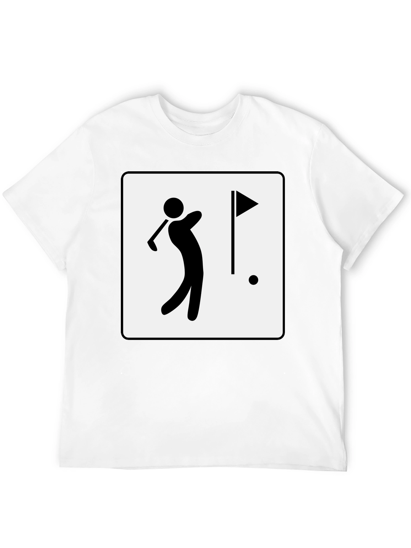 Golf Player Graphic Tee - Black