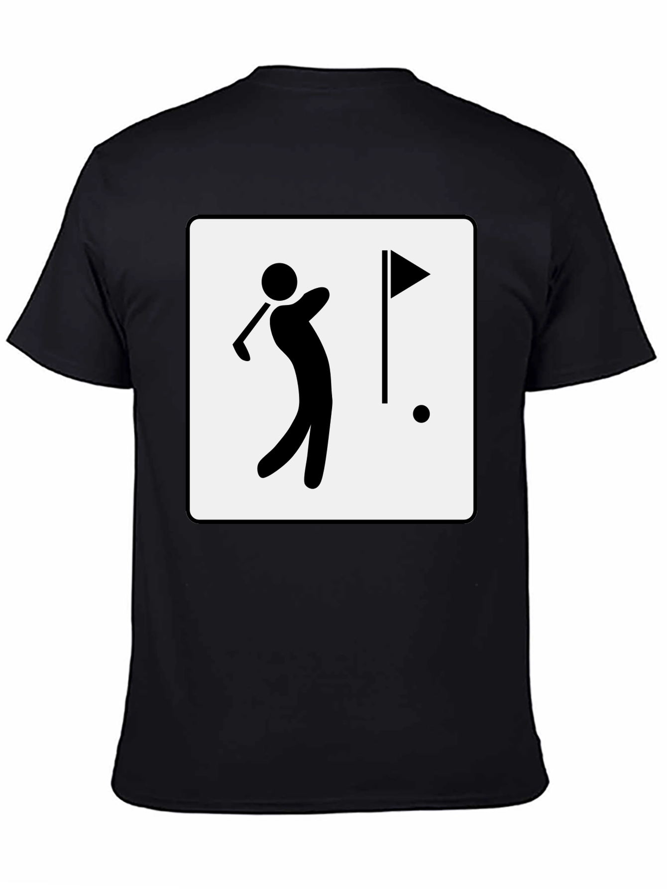 Golf Player Graphic Tee - Black
