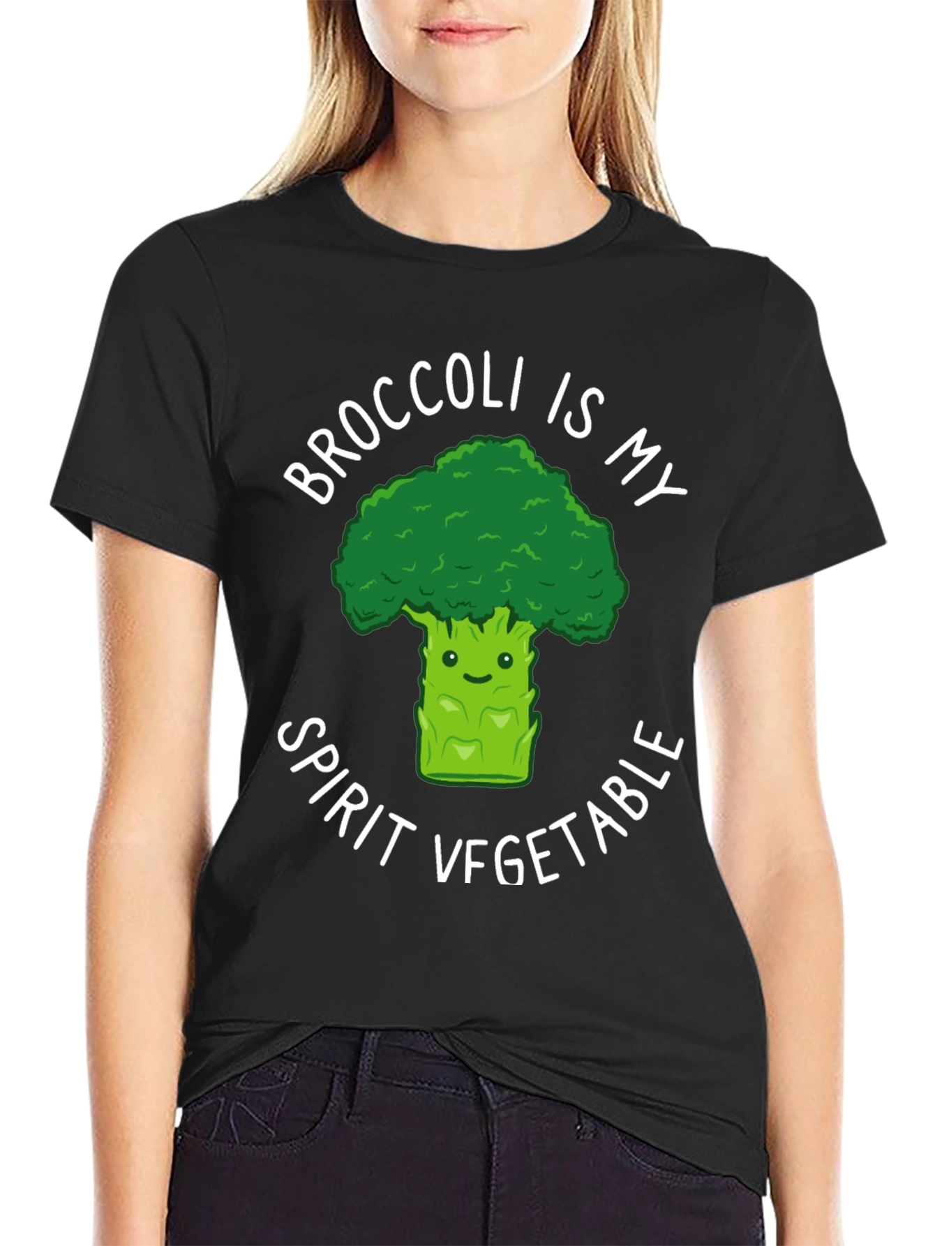 Broccoli is My Spirit Vegetable Graphic Tee