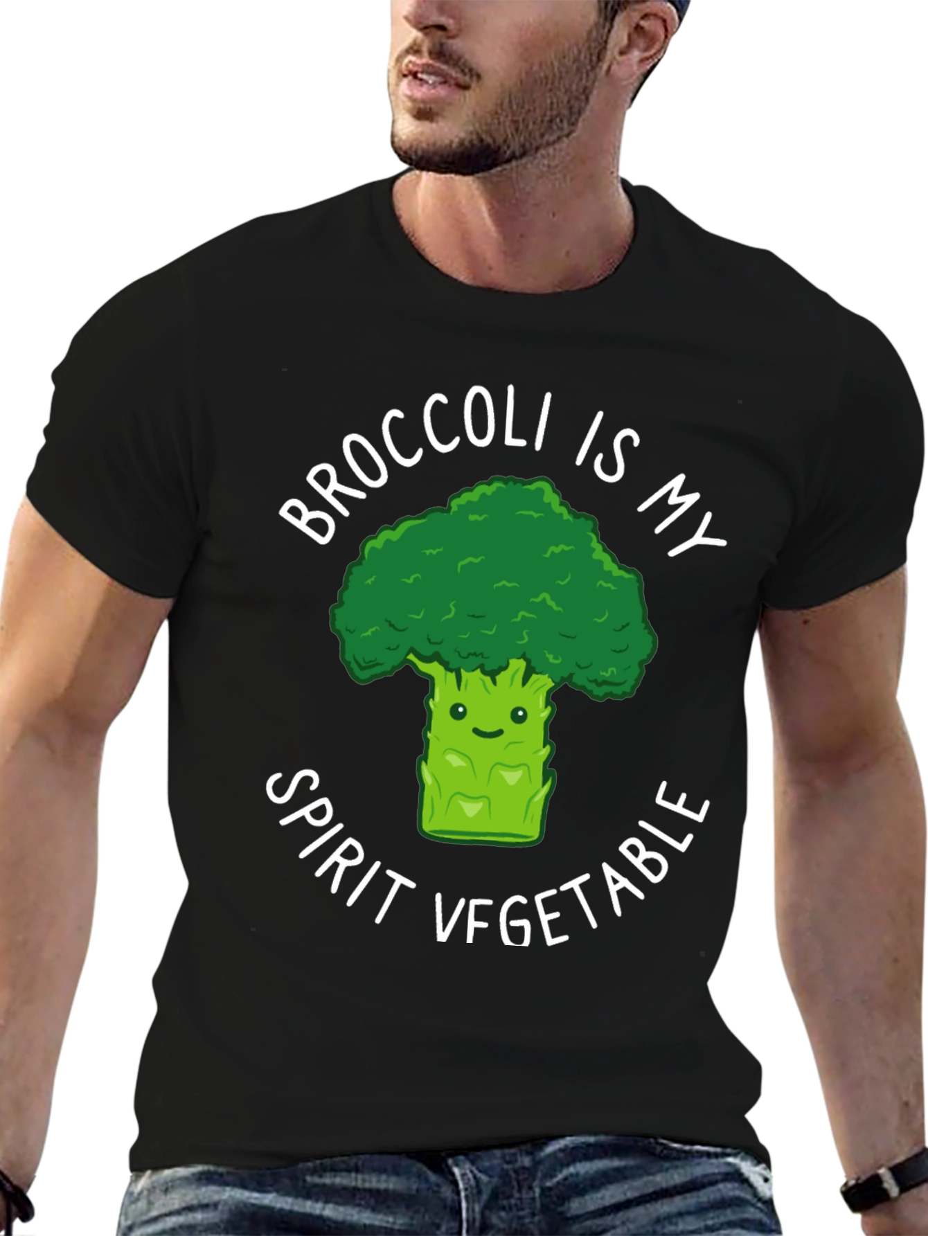 Broccoli is My Spirit Vegetable Graphic Tee
