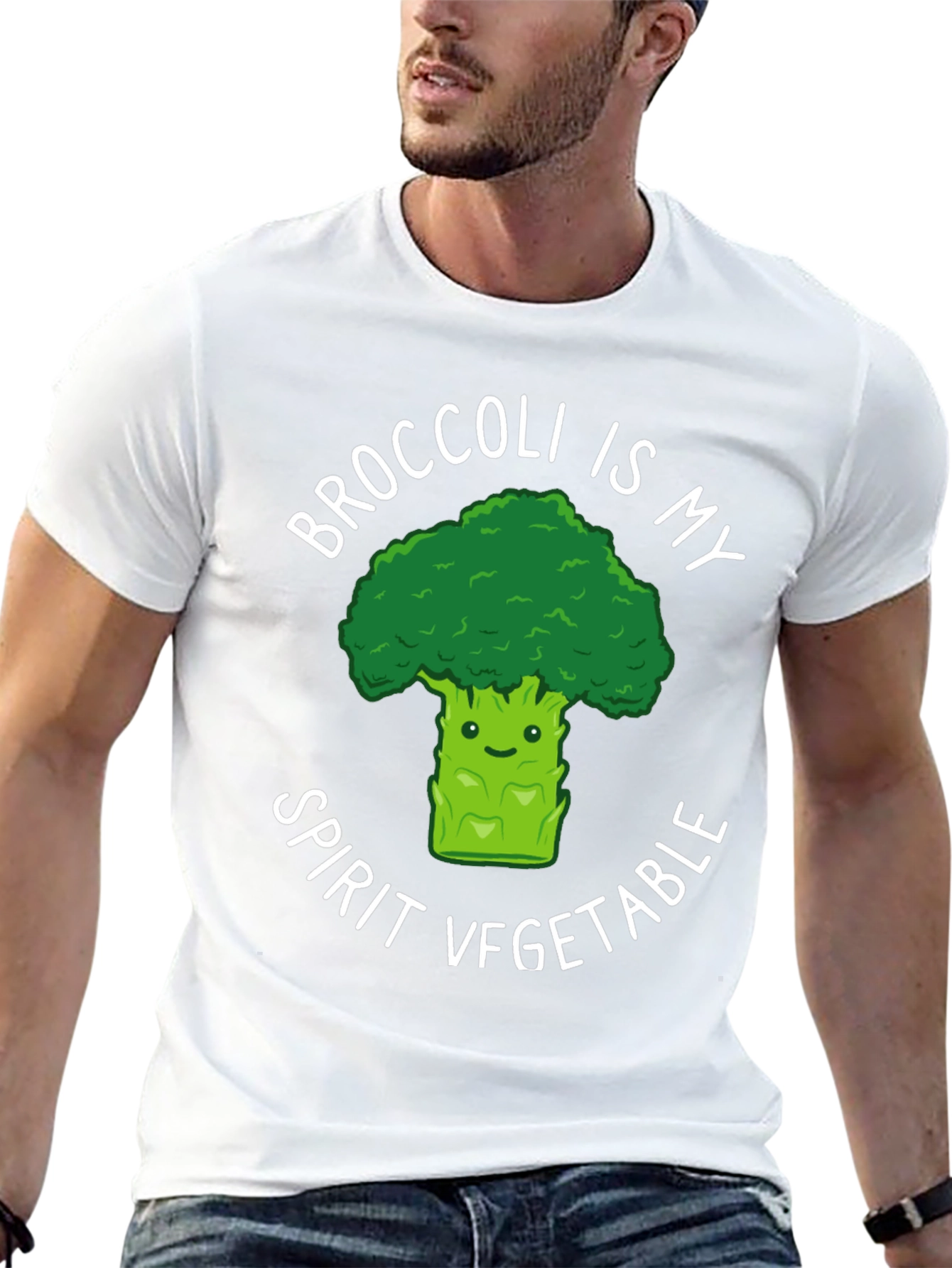 Broccoli is My Spirit Vegetable Graphic Tee