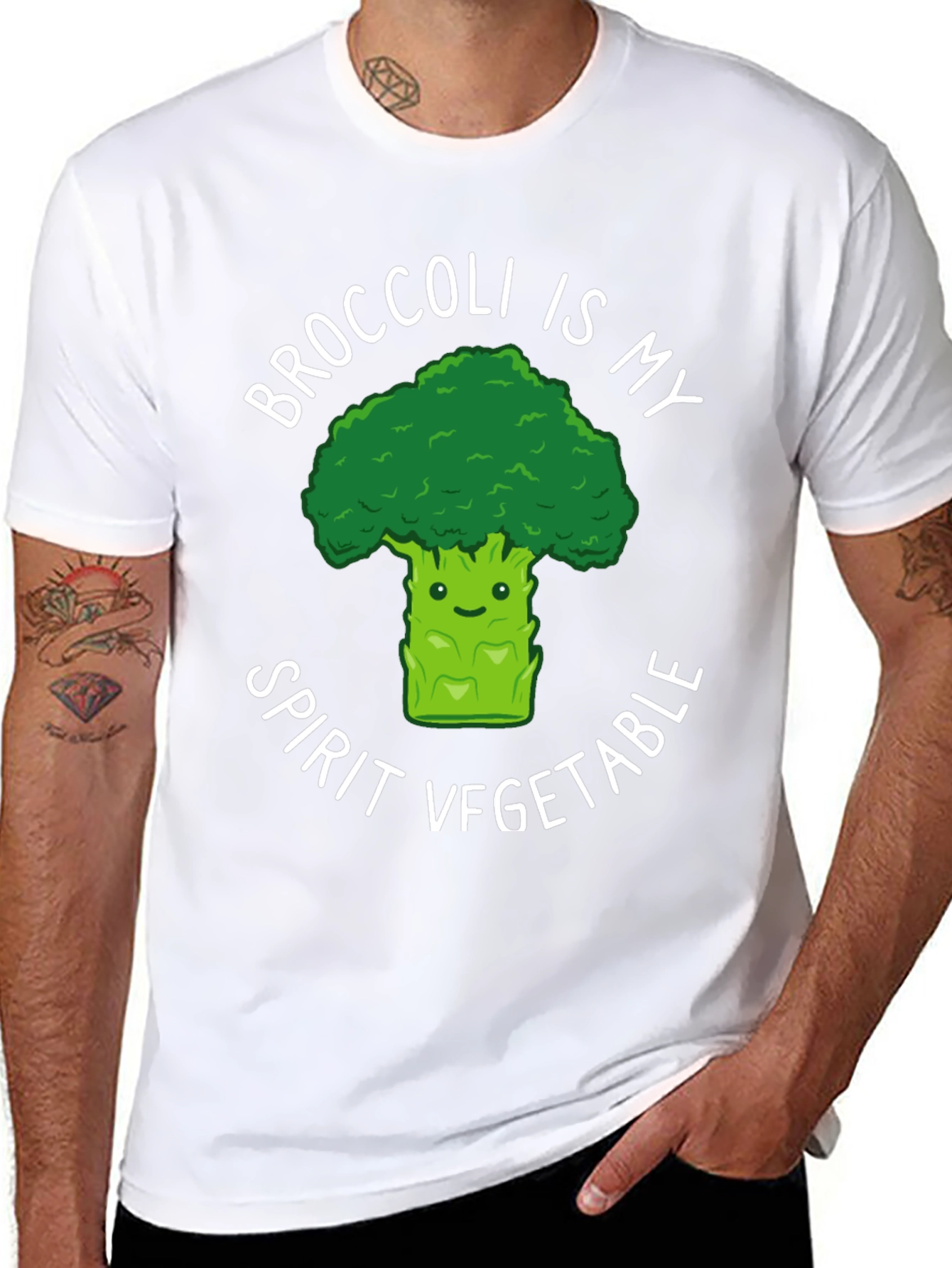 Broccoli is My Spirit Vegetable Graphic Tee