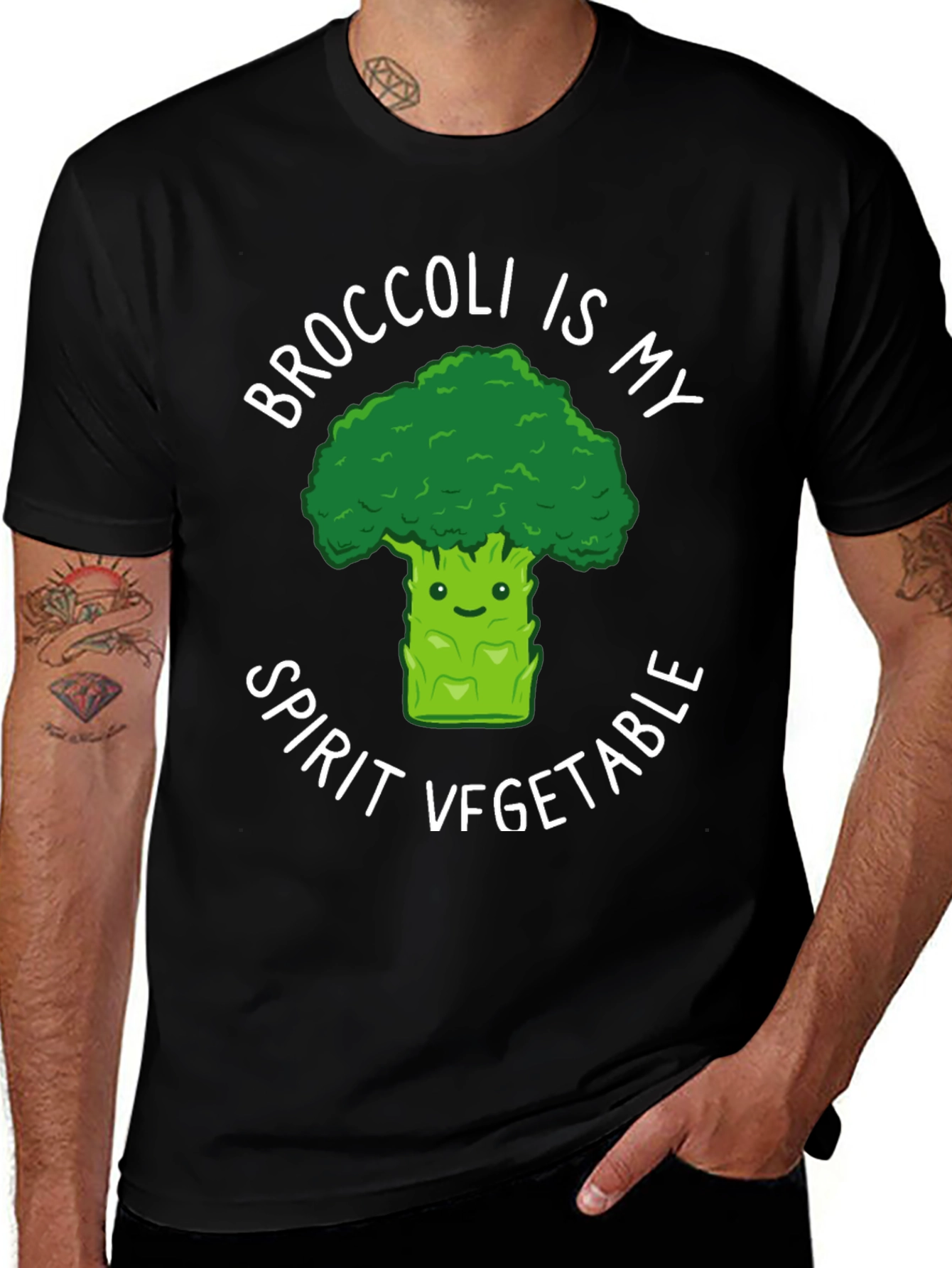 Broccoli is My Spirit Vegetable Graphic Tee