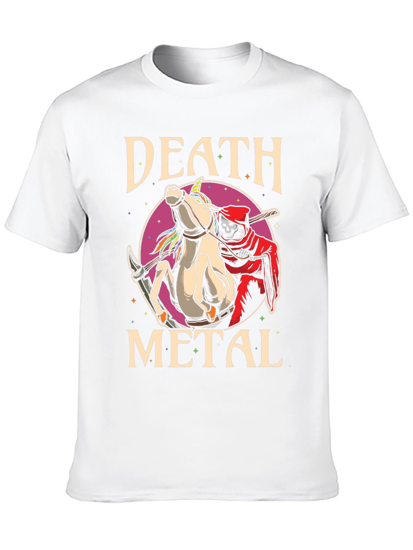 Death Metal Unicorn Graphic Tee