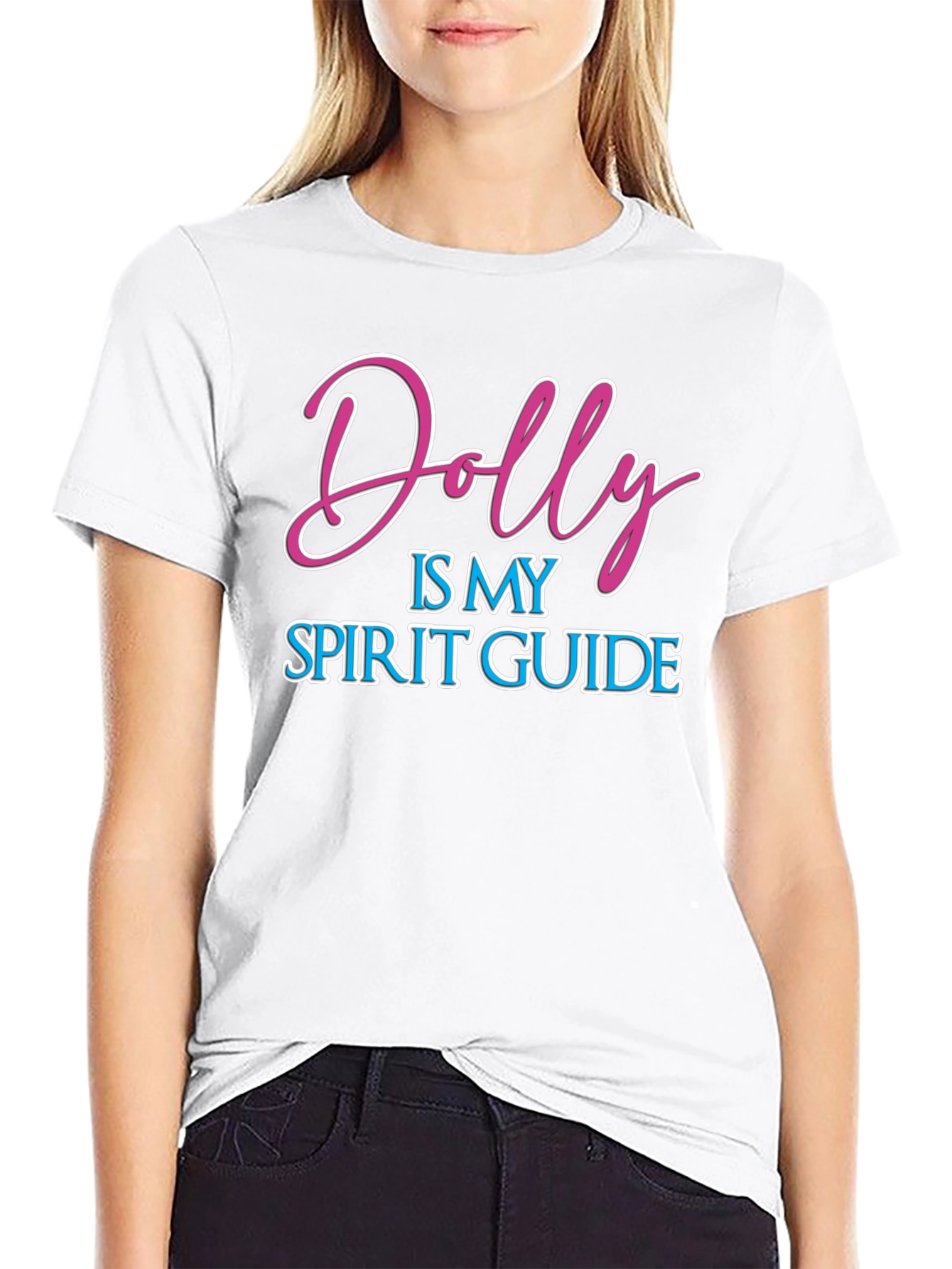 Dolly is My Spirit Guide Black T-Shirt