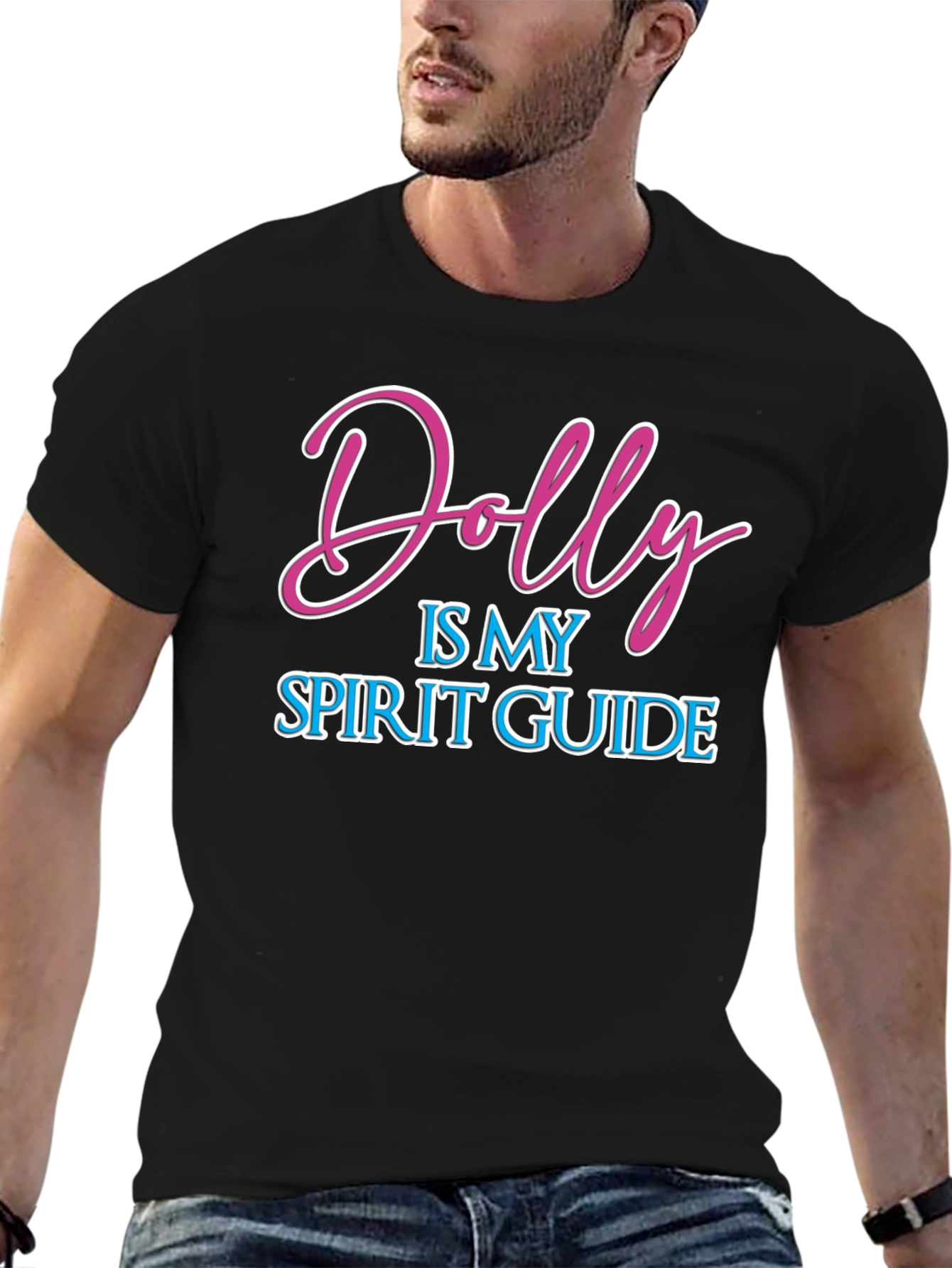 Dolly is My Spirit Guide Black T-Shirt