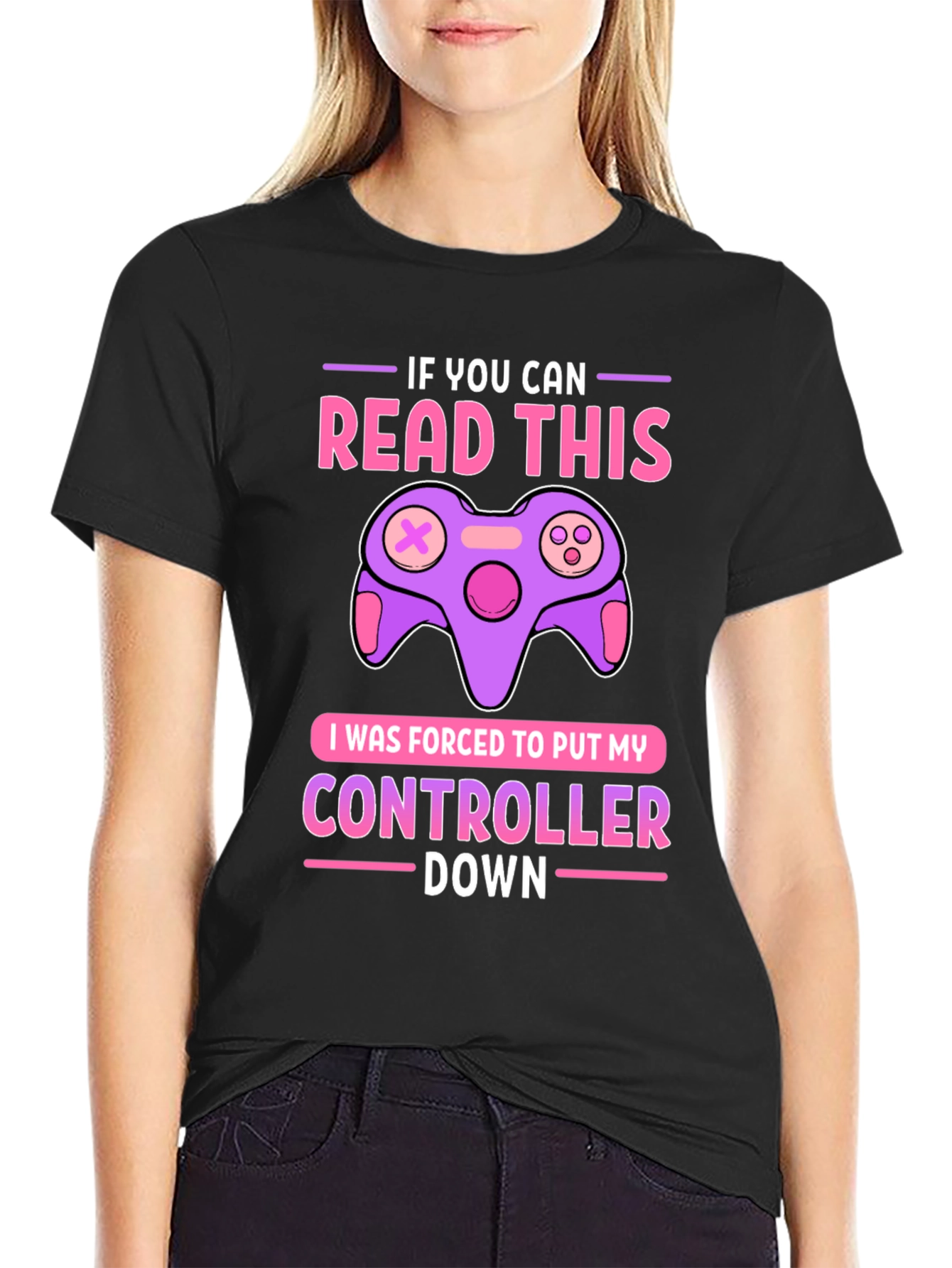 Gamer T-Shirt: If You Can Read This Controller Down