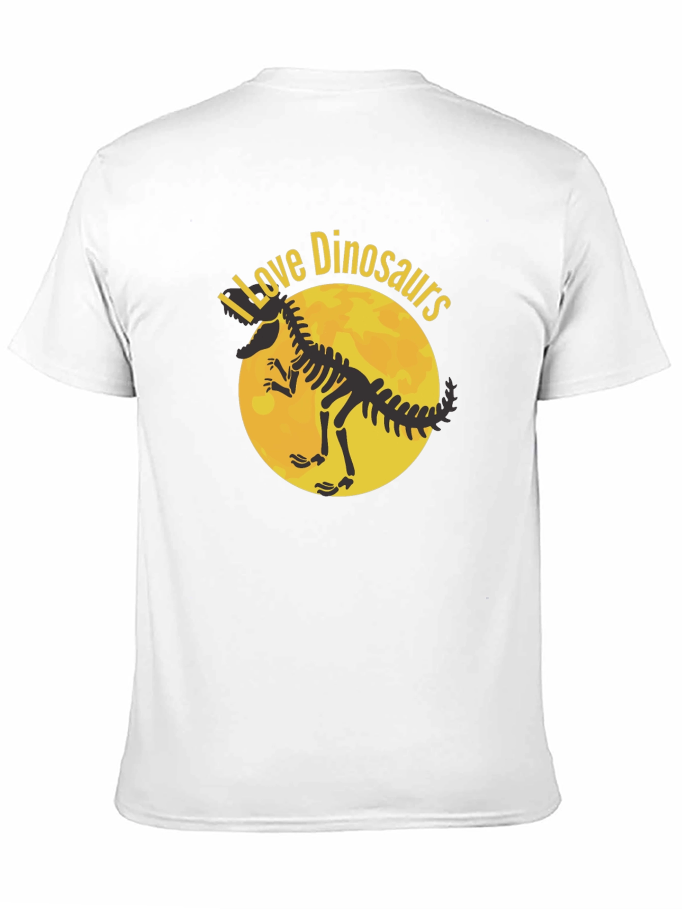I Love Dinosaurs Graphic T-Shirt - Black