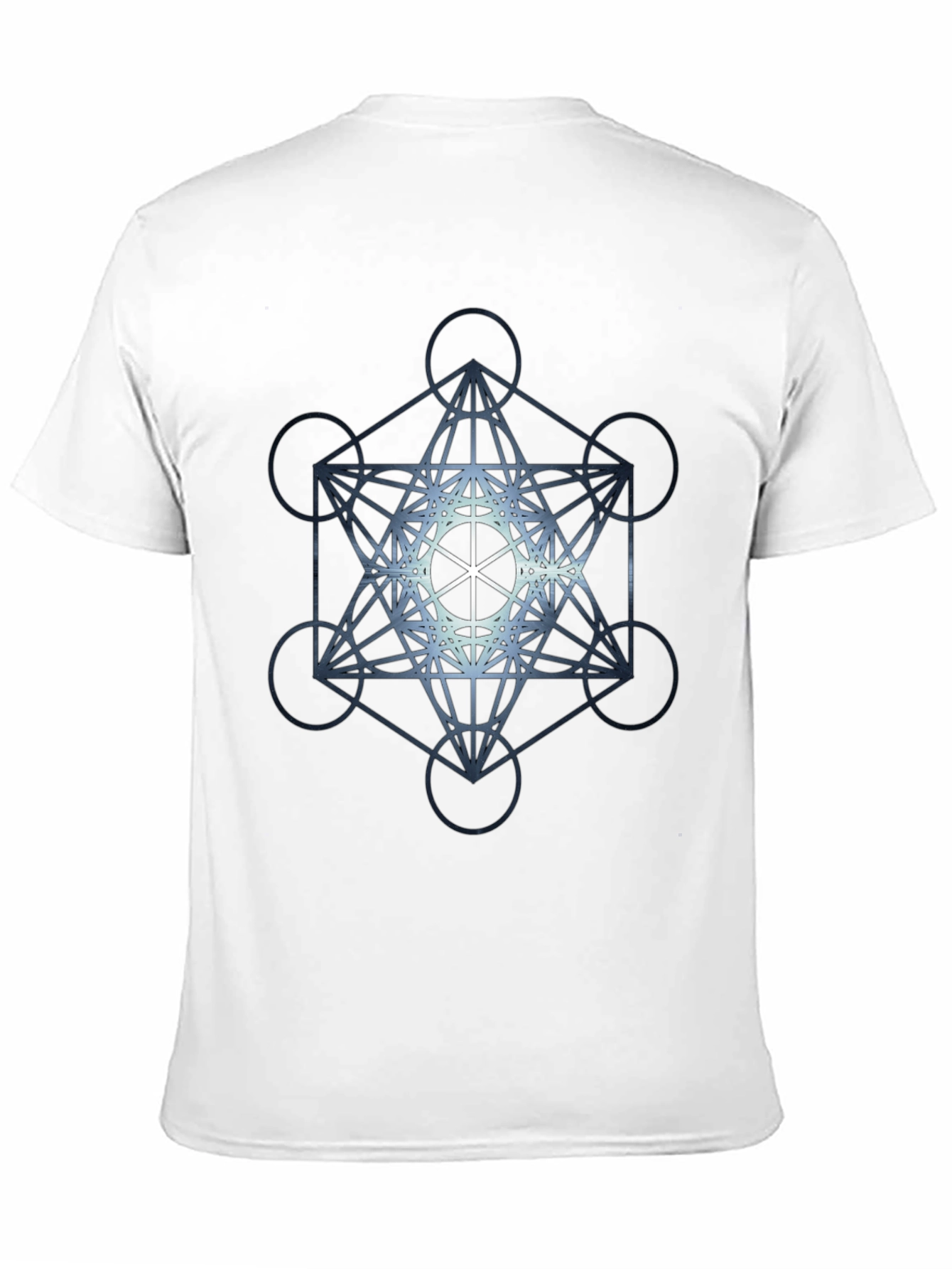 Metatron Cube Graphic Tee - Geometric Sacred Symbol Shirt