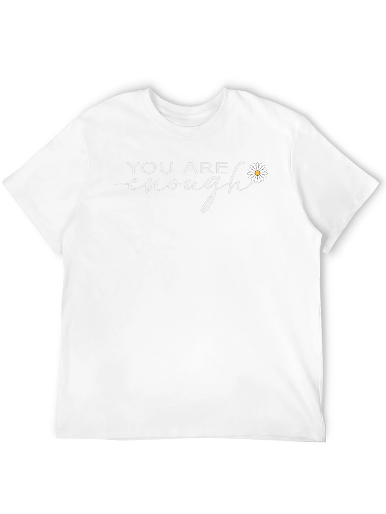 You Are Enough Graphic Tee - Inspiring Black T-Shirt