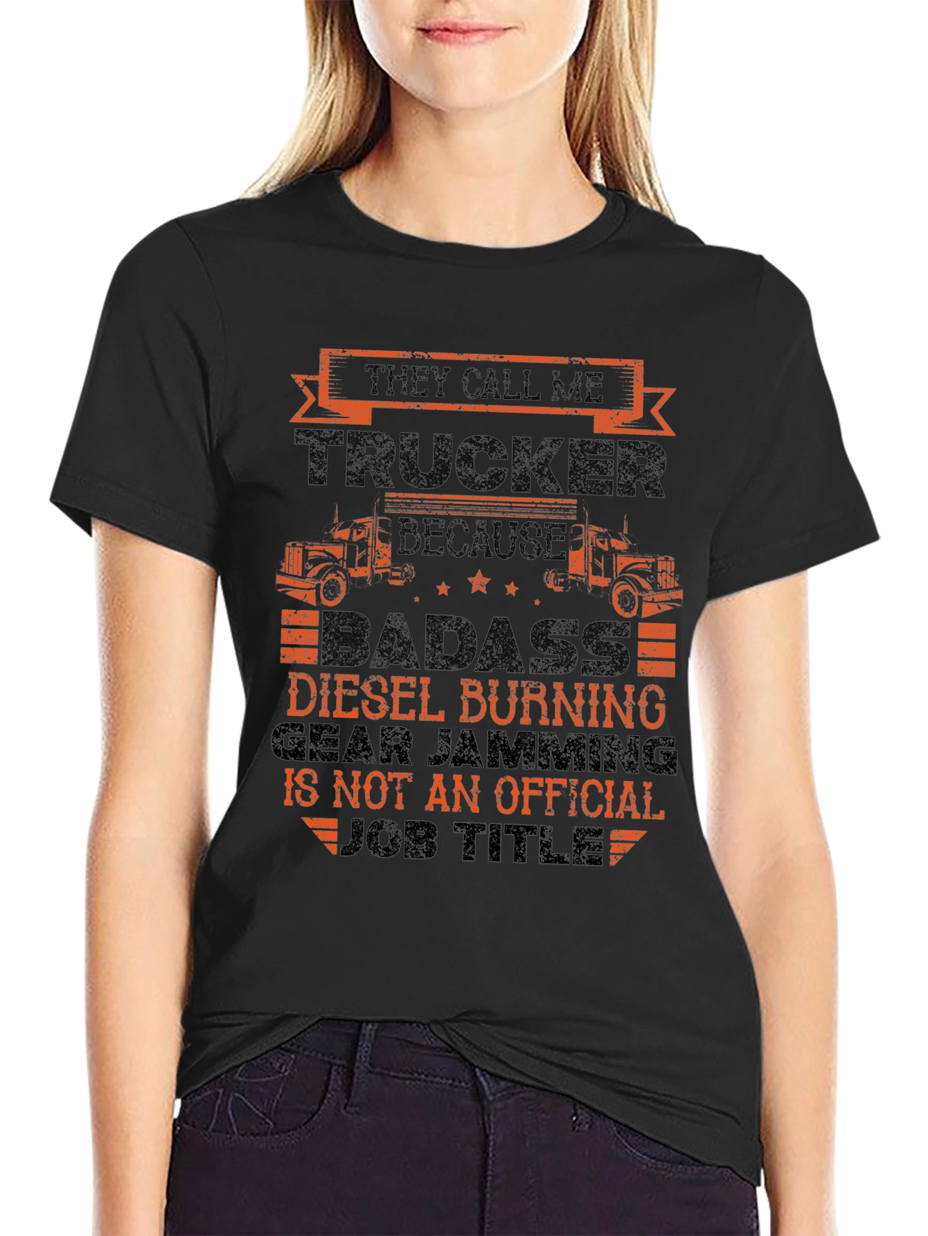 Trucker T-Shirt - Diesel Burning Badass Tee