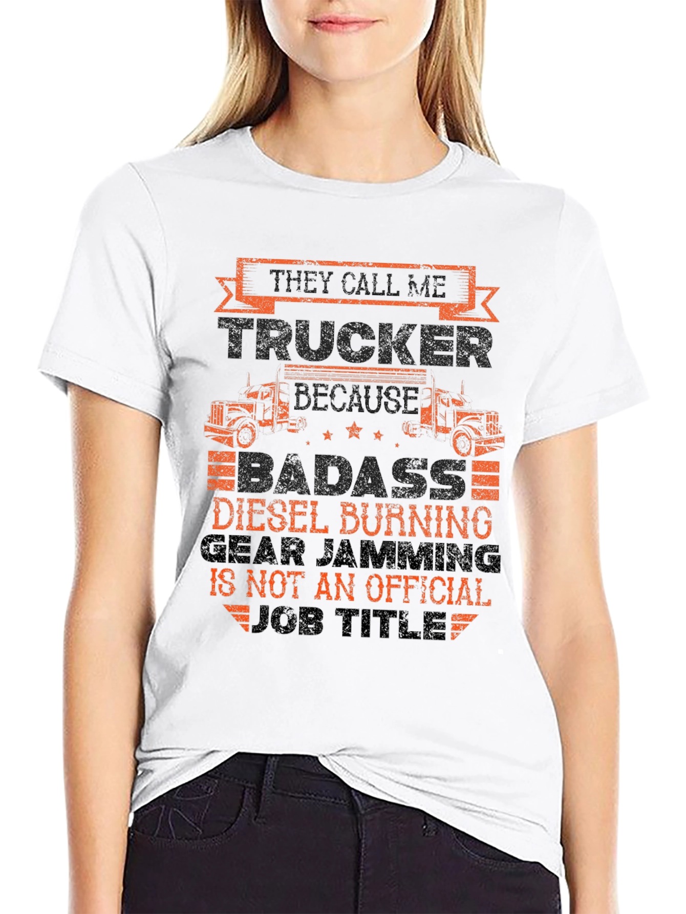 Trucker T-Shirt - Diesel Burning Badass Tee