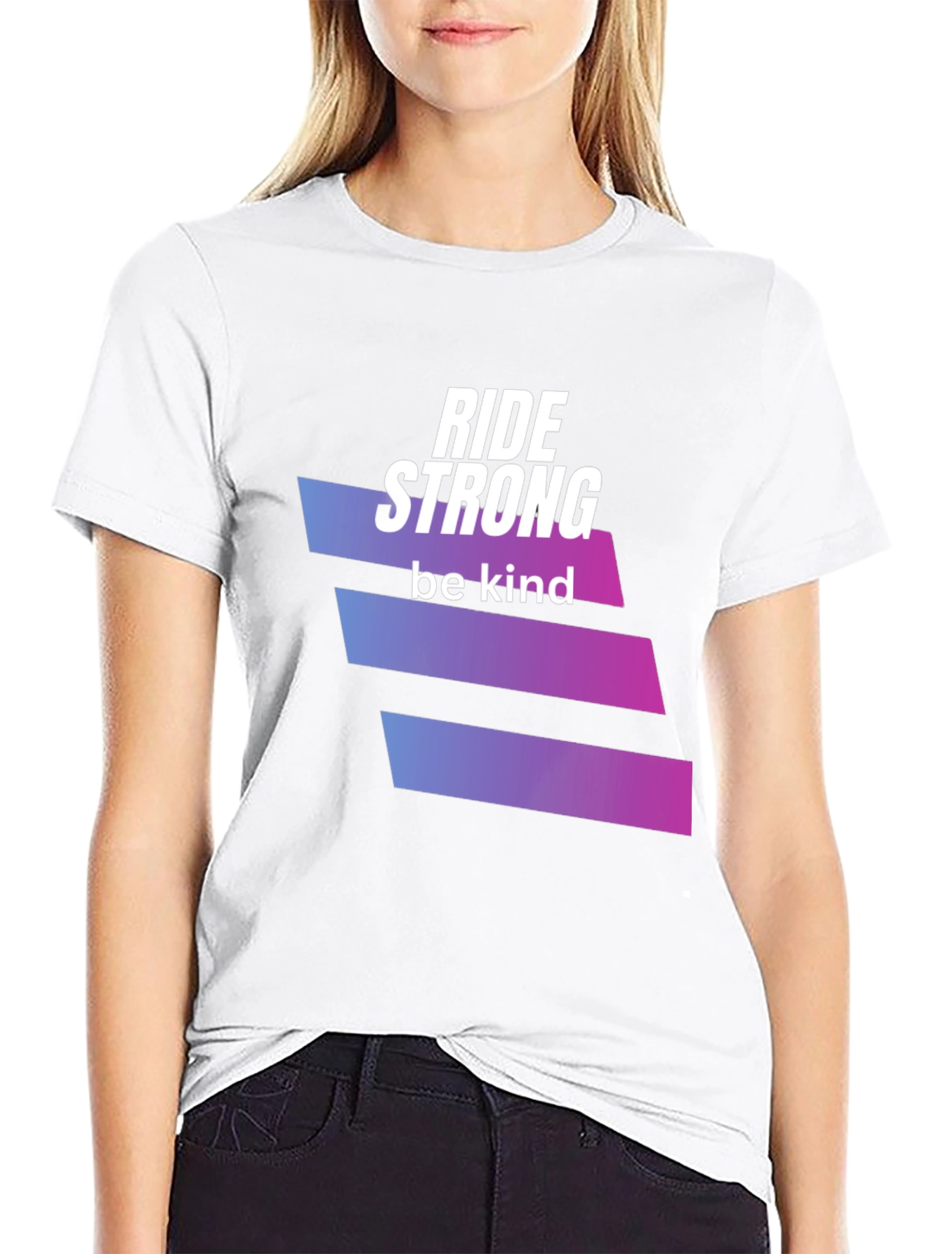 Ride Strong Be Kind Black T-Shirt