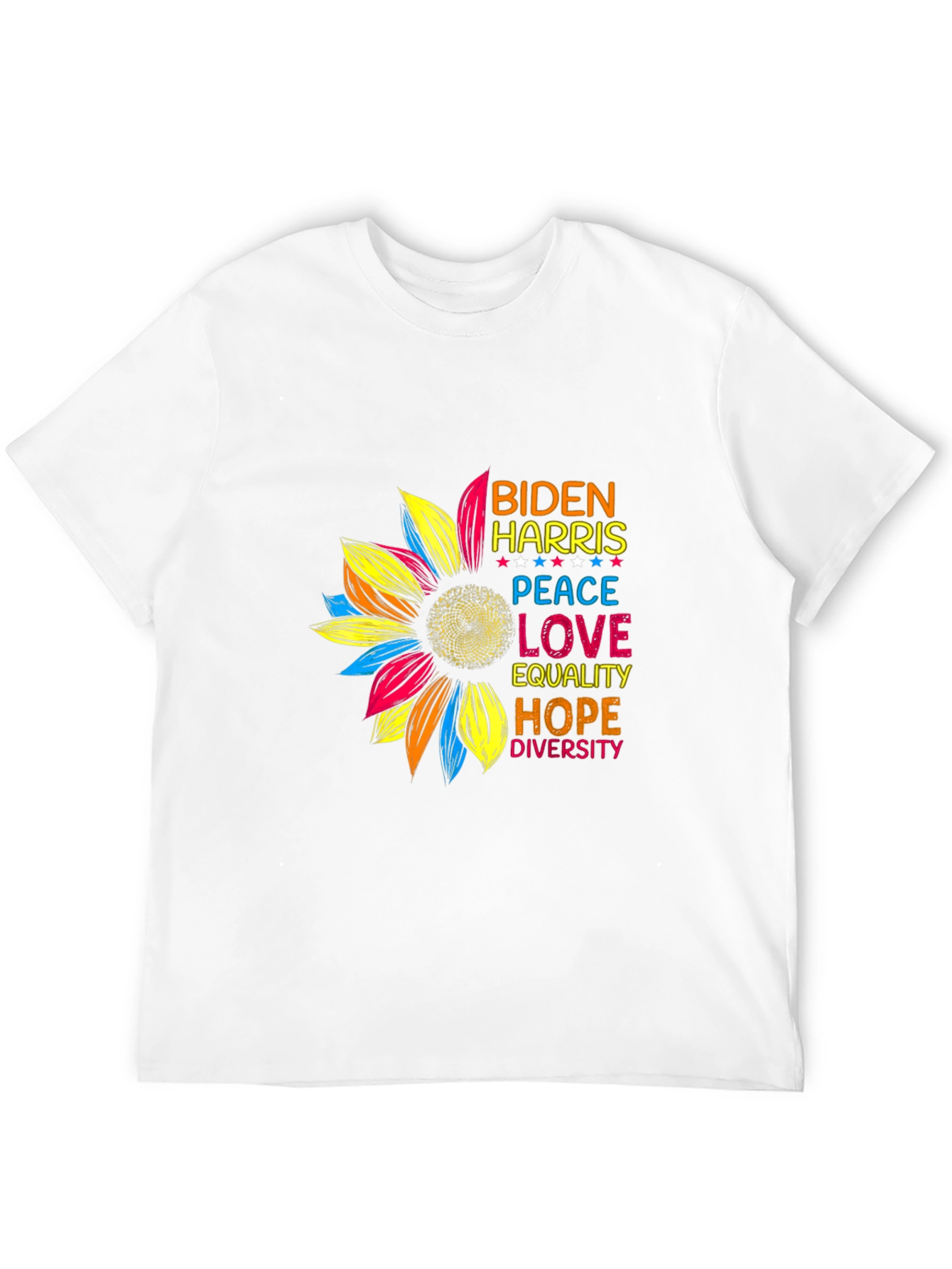 Biden Harris Sunflower Graphic T-Shirt