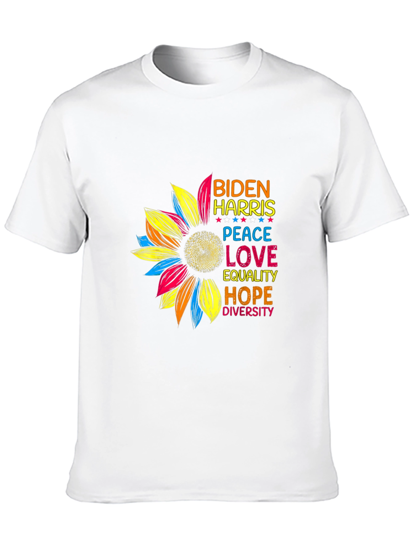 Biden Harris Sunflower Graphic T-Shirt