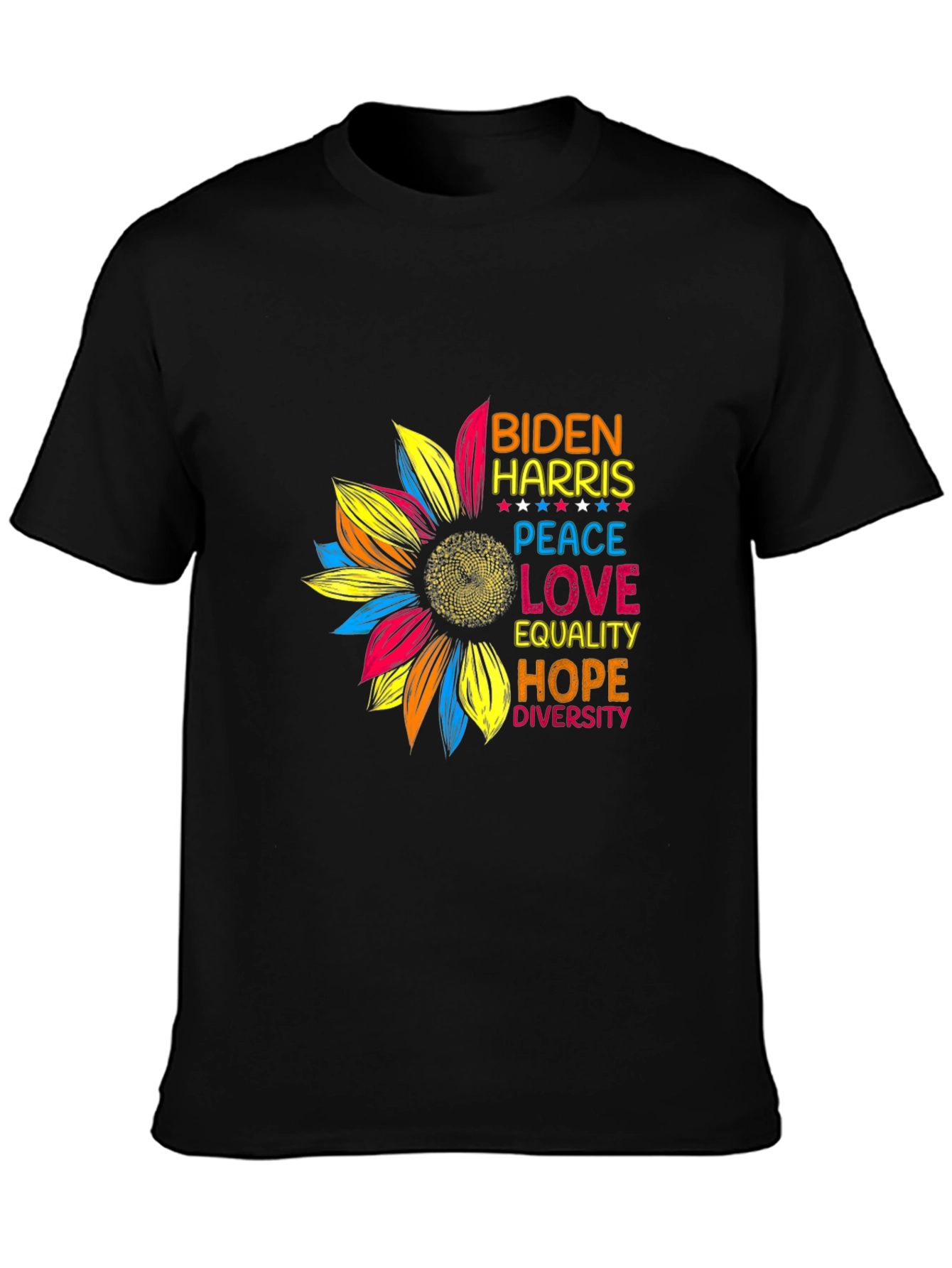 Biden Harris Sunflower Graphic T-Shirt