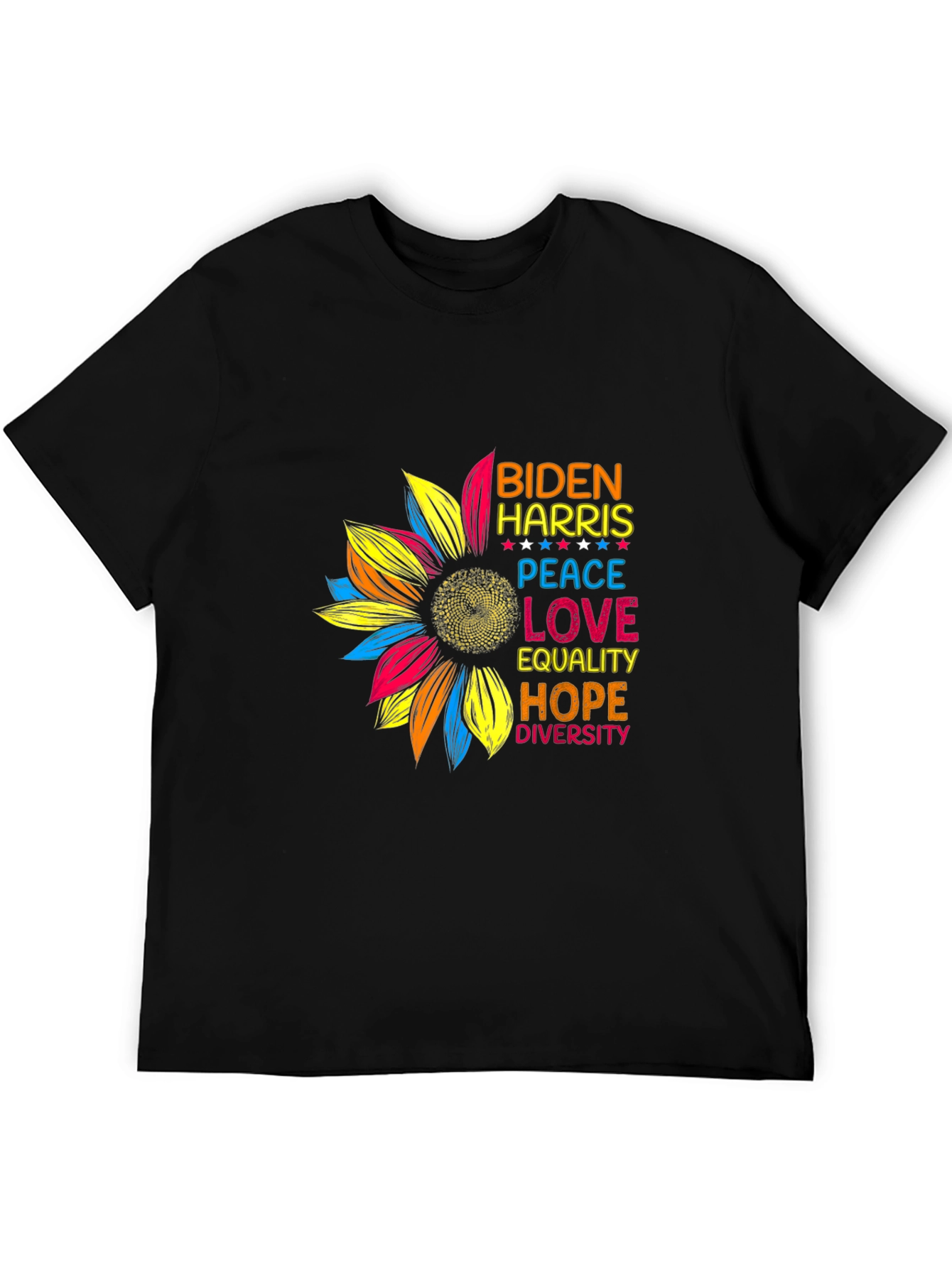 Biden Harris Sunflower Graphic T-Shirt