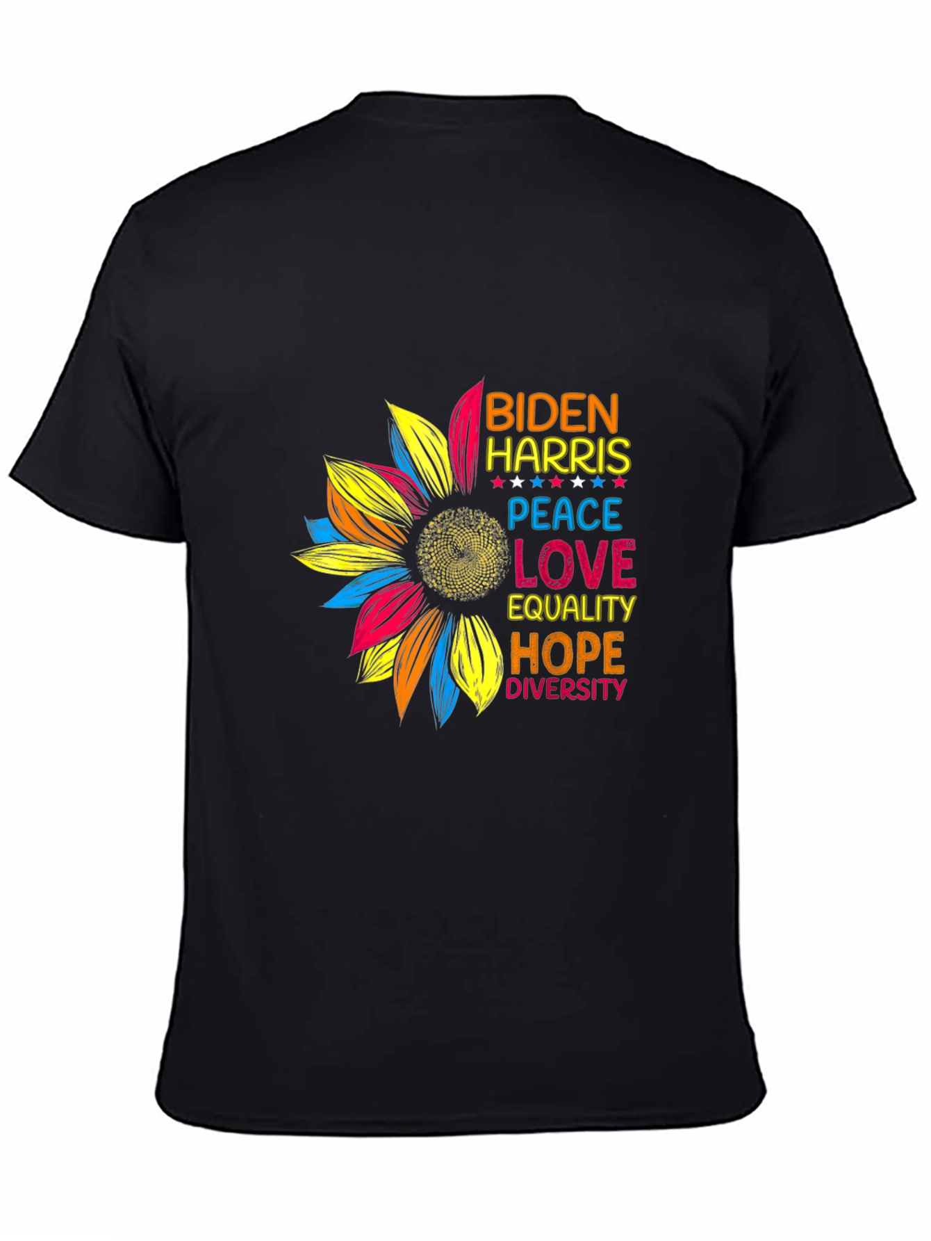 Biden Harris Sunflower Graphic T-Shirt
