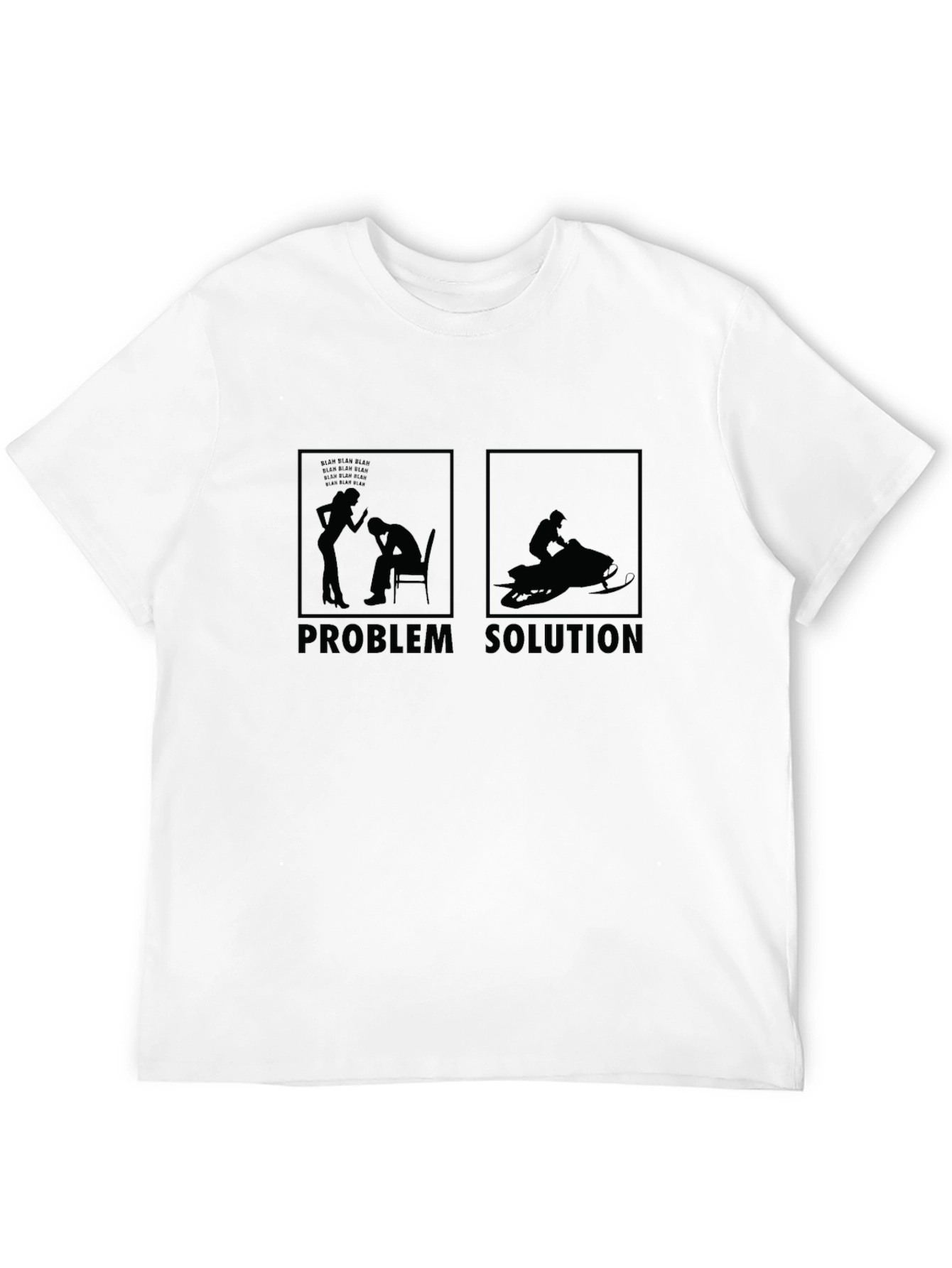 Problem Solution Snowmobile T-Shirt
