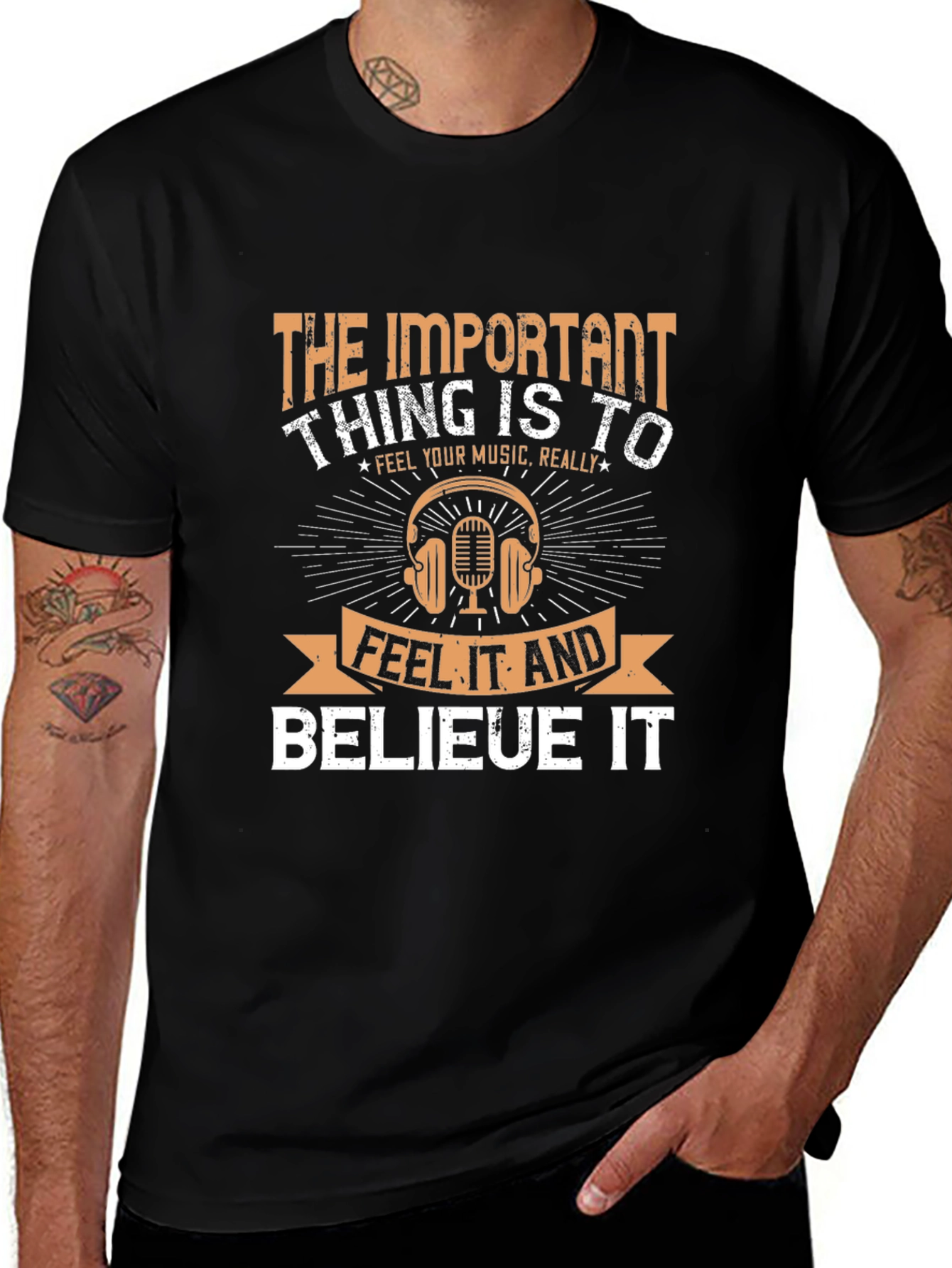The Important Thing is to Feel Music T-Shirt