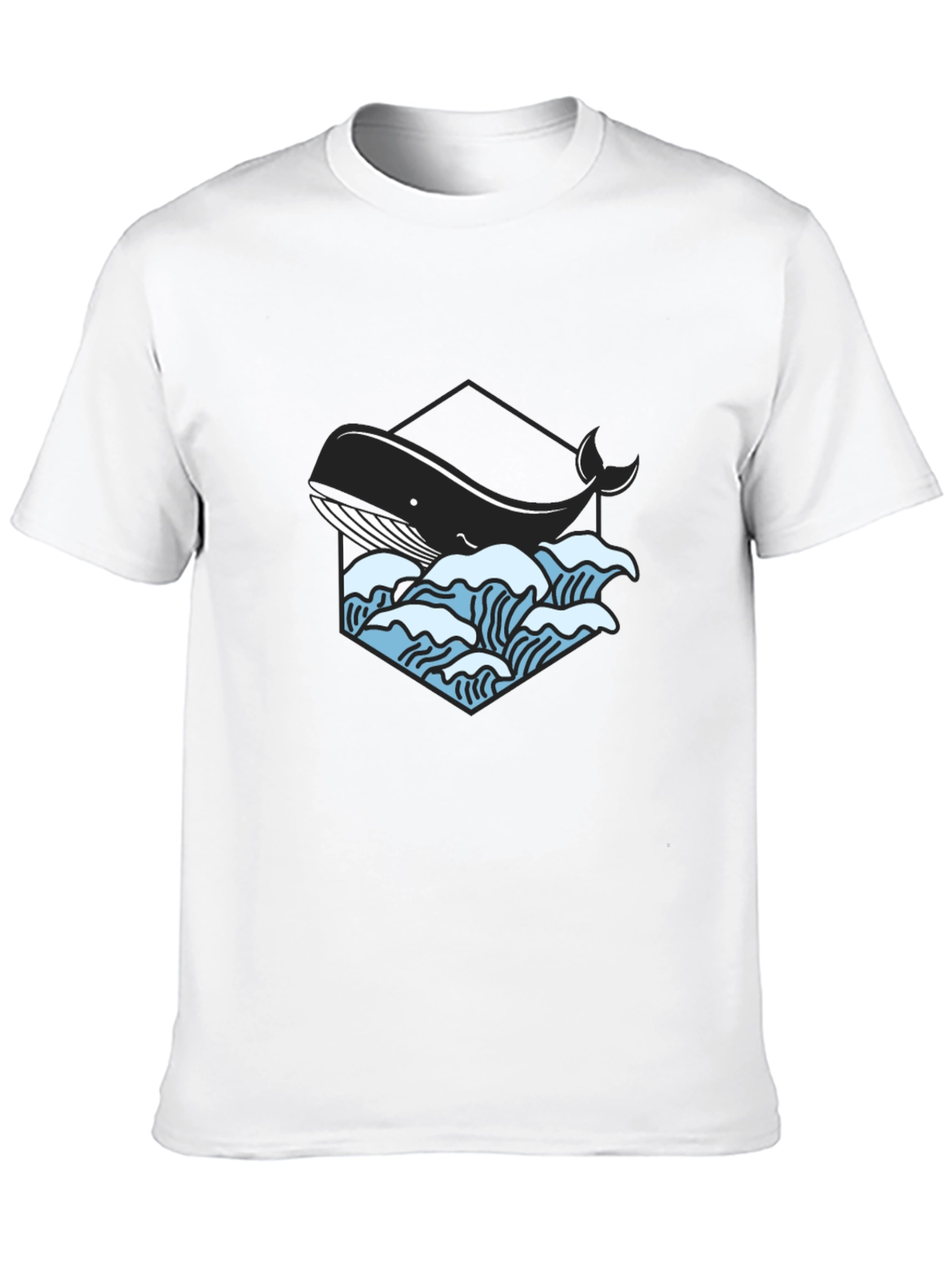Whale Graphic Tee - Cool Ocean Design