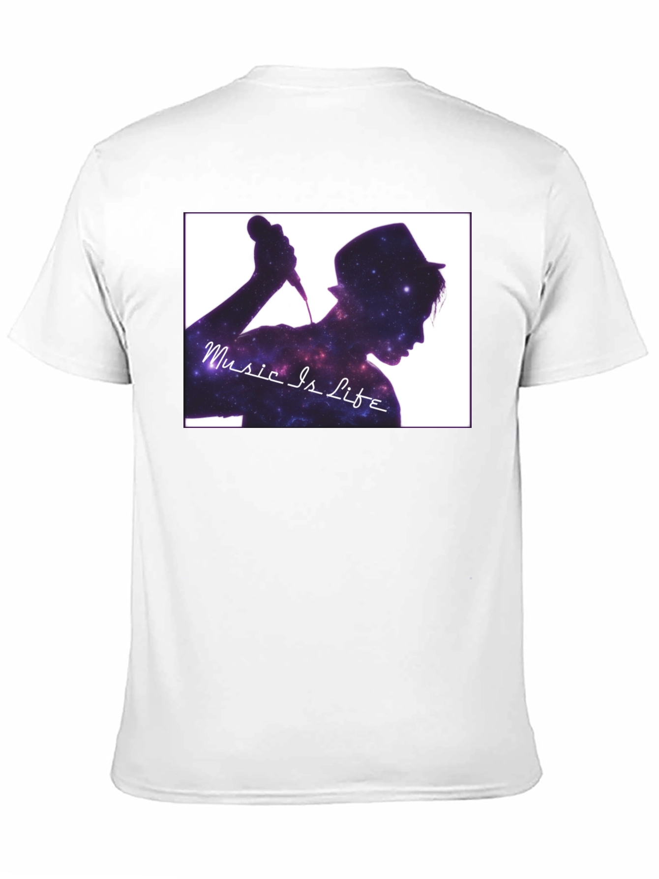Music is Life Galaxy Graphic T-Shirt