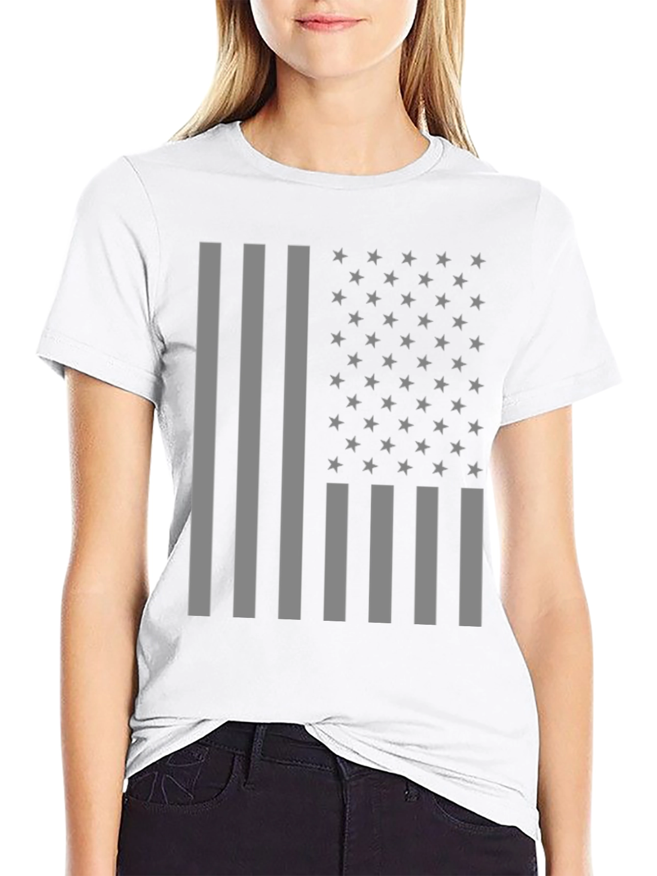 American Flag Graphic T-Shirt - Patriotic Design