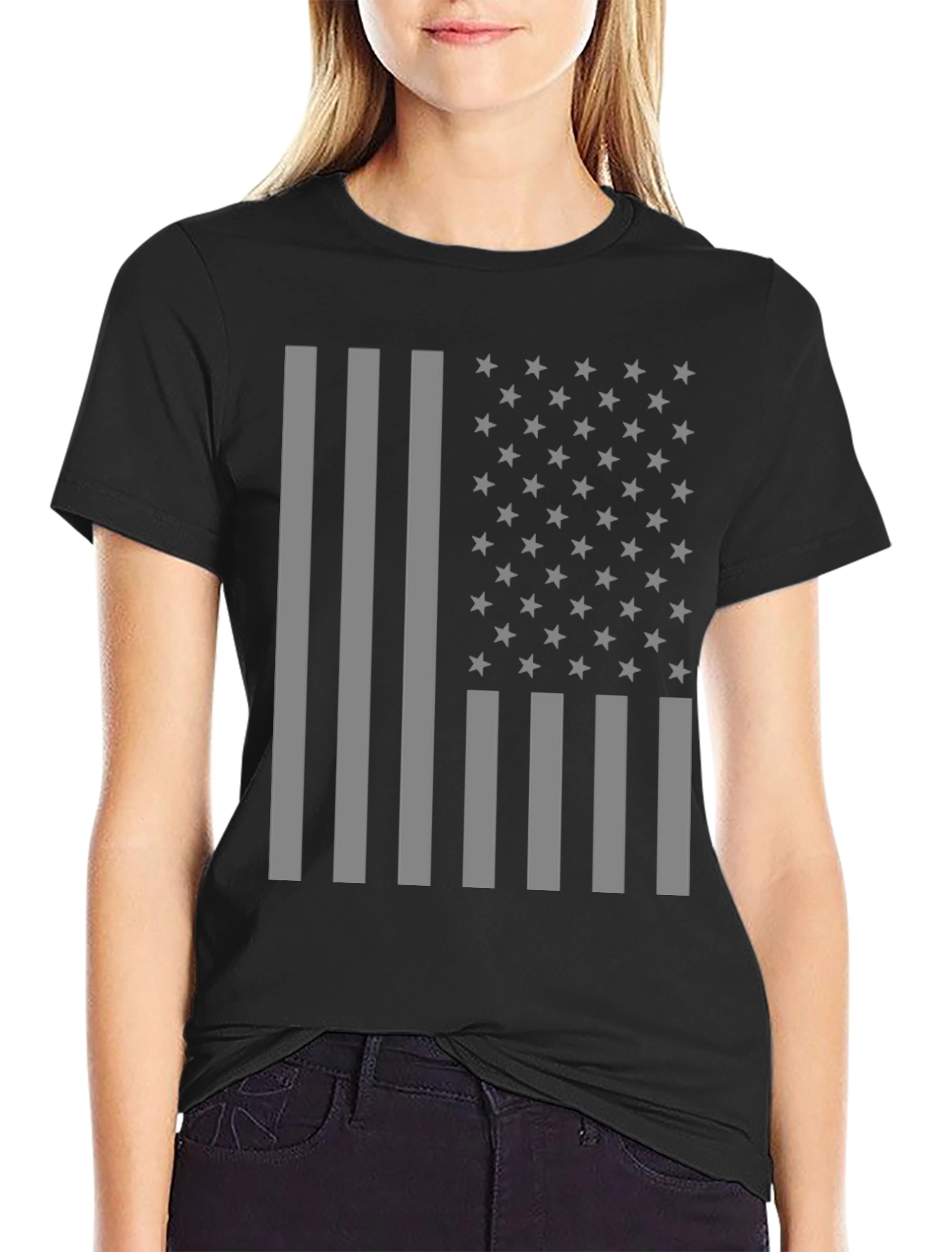 American Flag Graphic T-Shirt - Patriotic Design