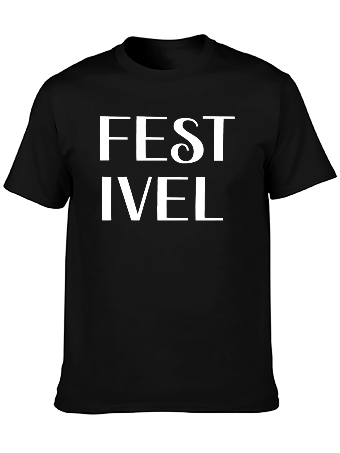 Festivel Graphic T-Shirt |  Black Casual Tee