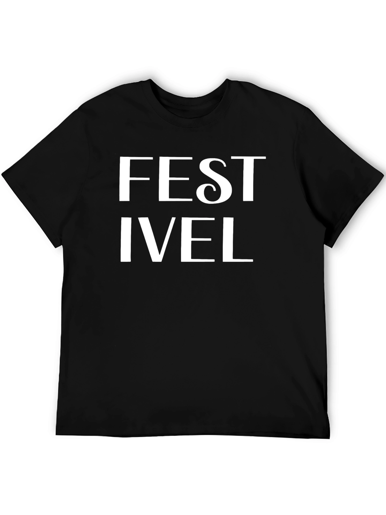 Festivel Graphic T-Shirt |  Black Casual Tee