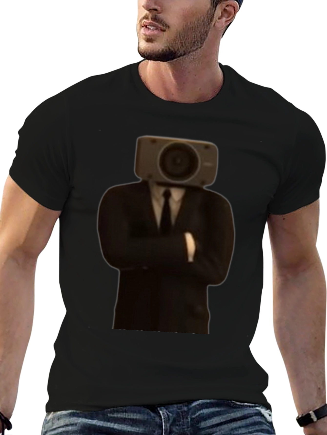 Camera Head Suit T-Shirt