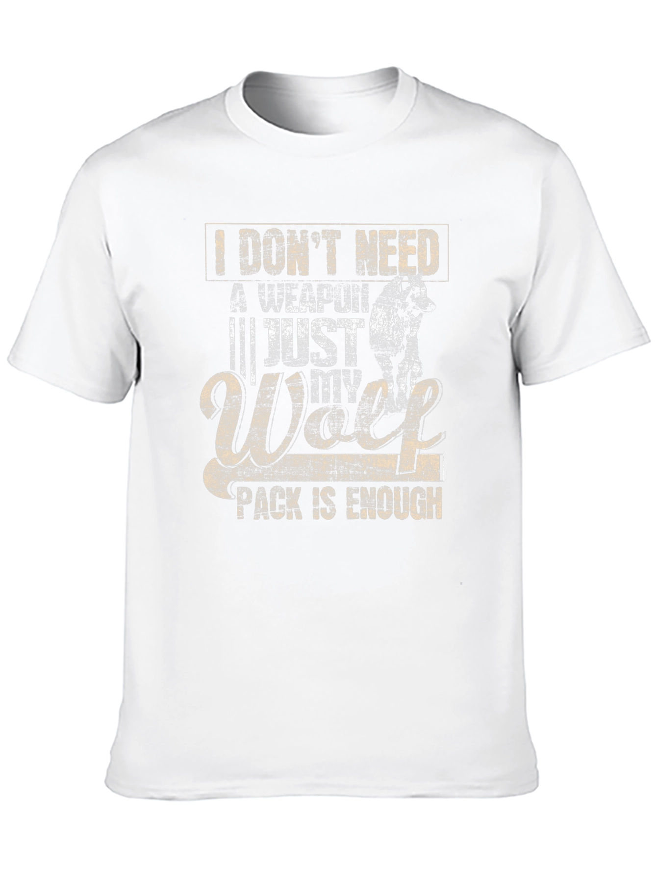 Wolf Pack Black T-Shirt - Enough Weapon