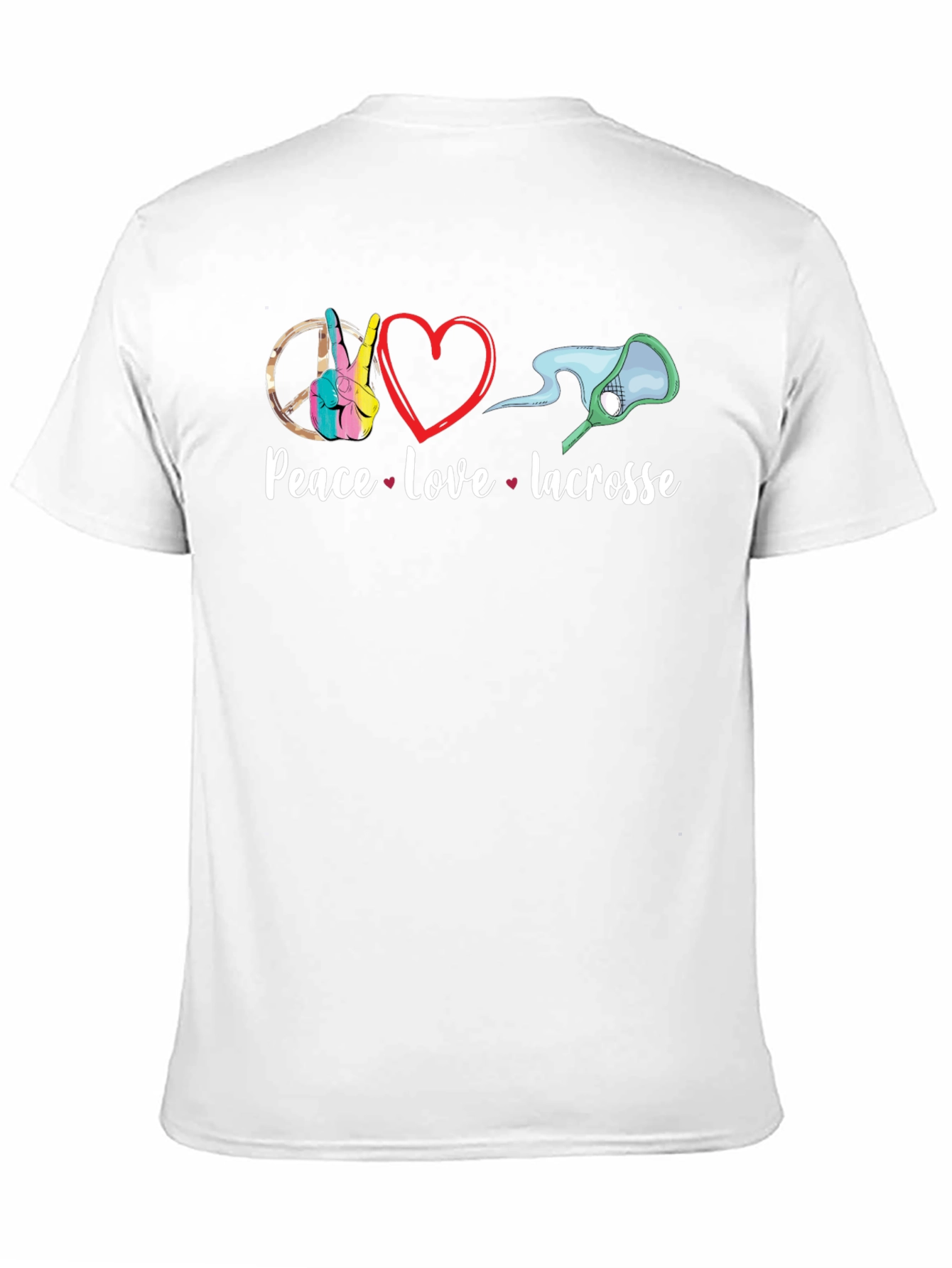 Peace Love Lacrosse Graphic T-Shirt