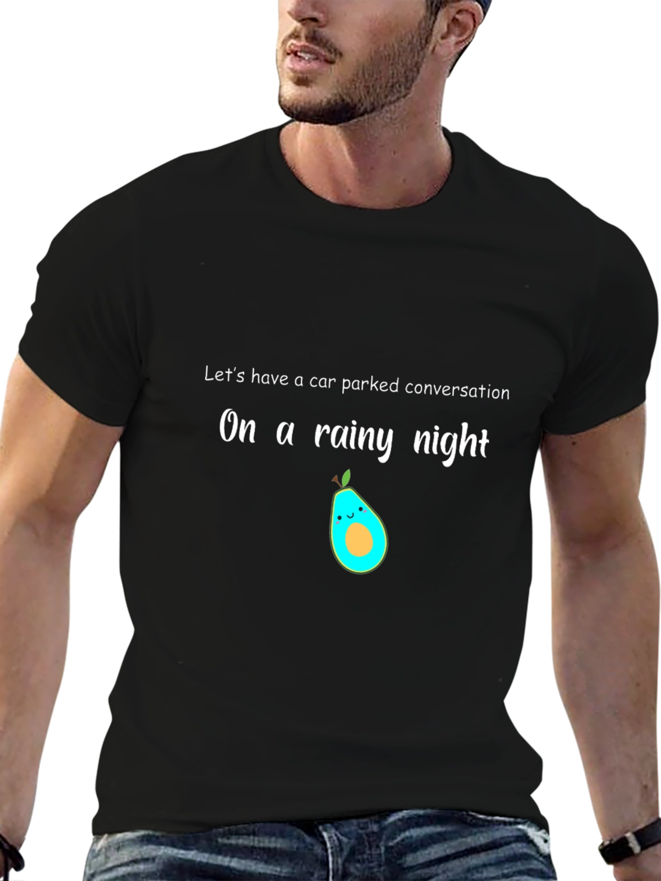Rainy Night Avocado T-Shirt