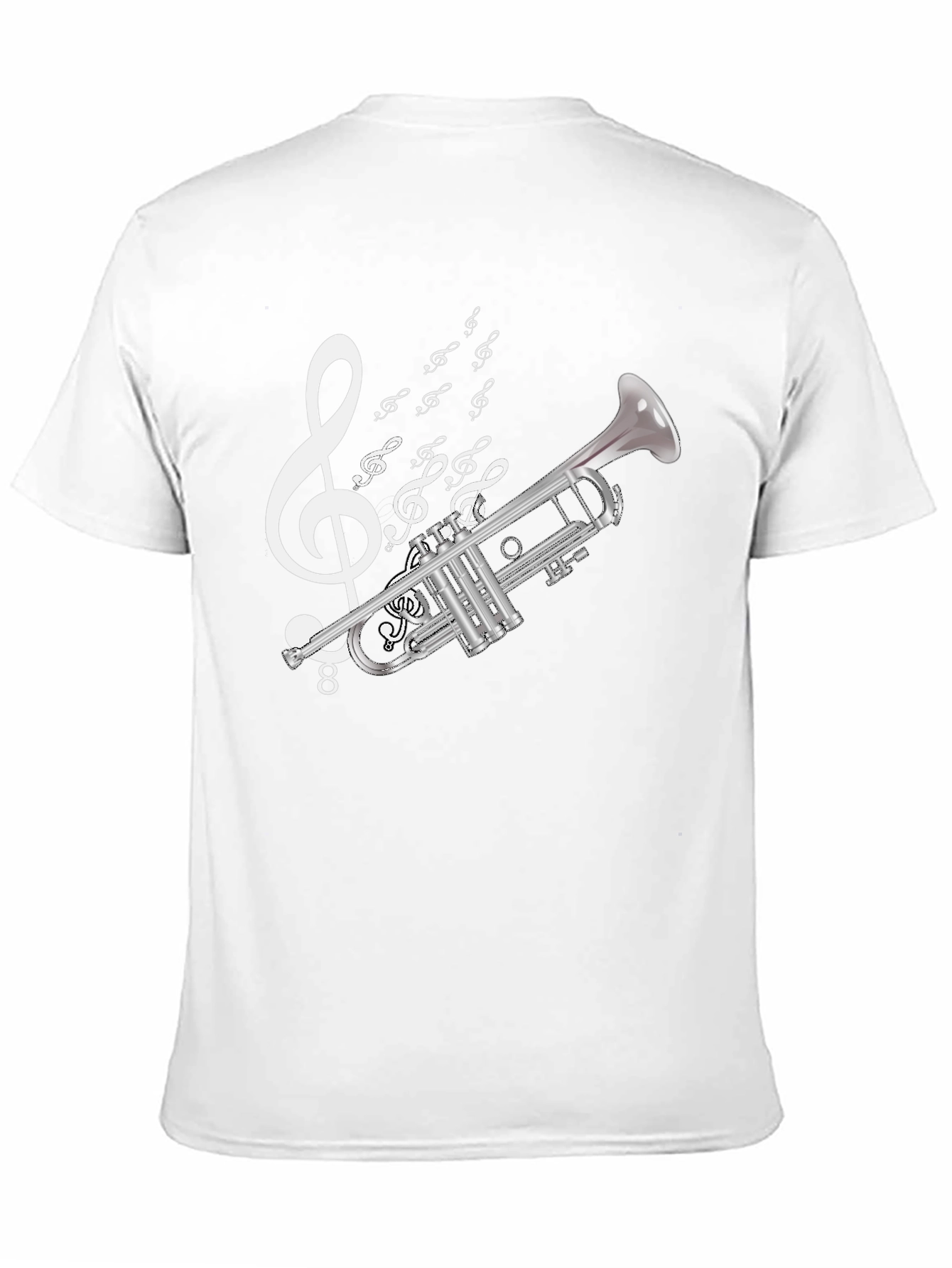 Music Trumpet T-Shirt - Black Cotton Tee