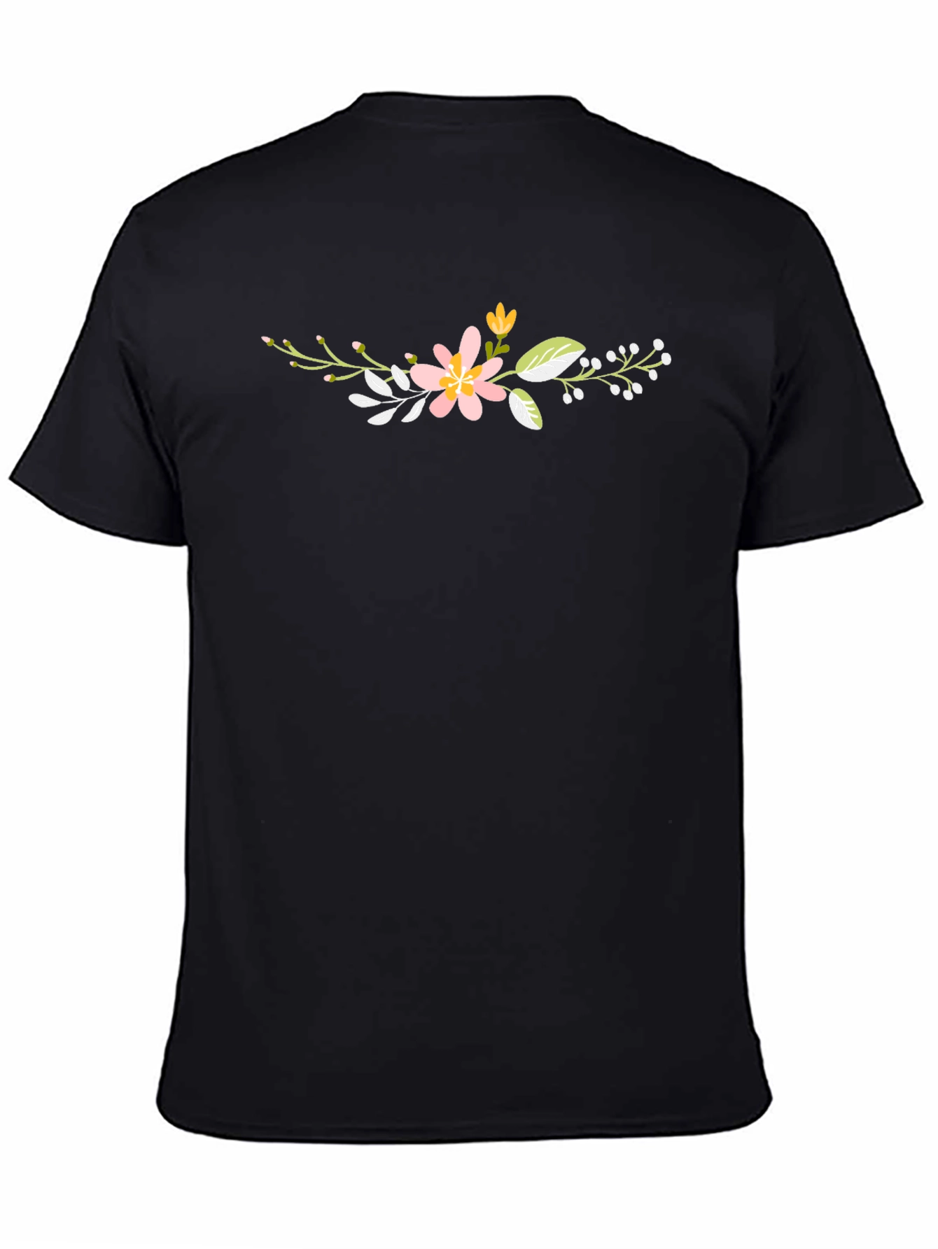 Floral Graphic Print Tee - Soft Cotton Blend
