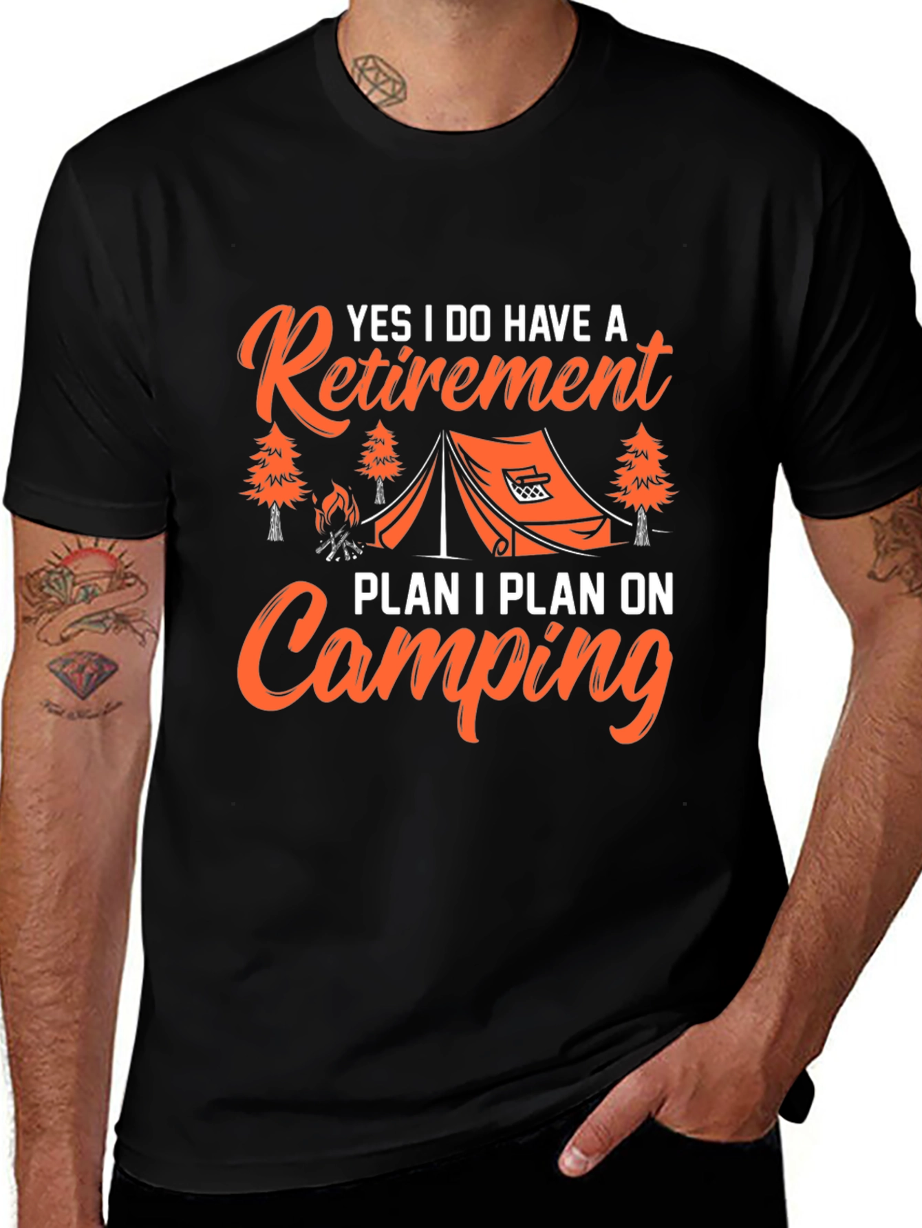 Retirement Camping Plan Graphic Tee