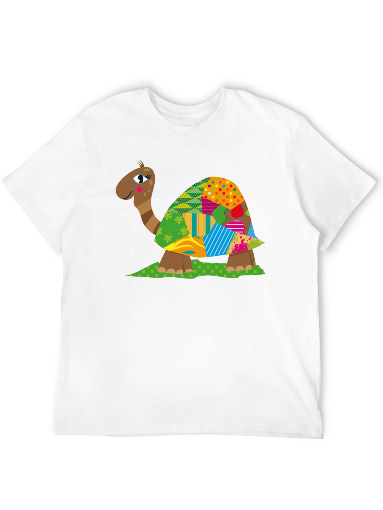 Turtle Patchwork T-Shirt - Unique Design