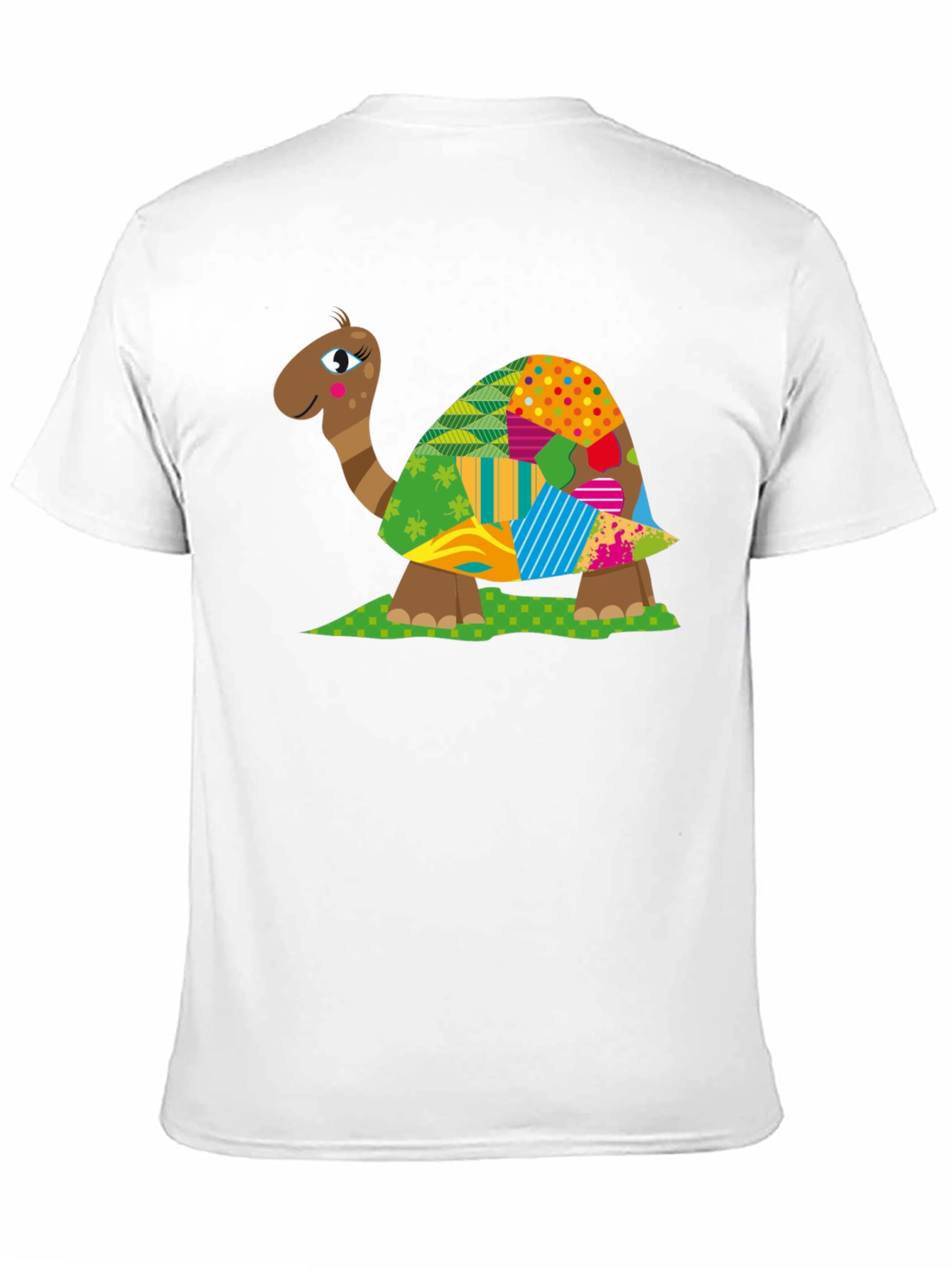 Turtle Patchwork T-Shirt - Unique Design
