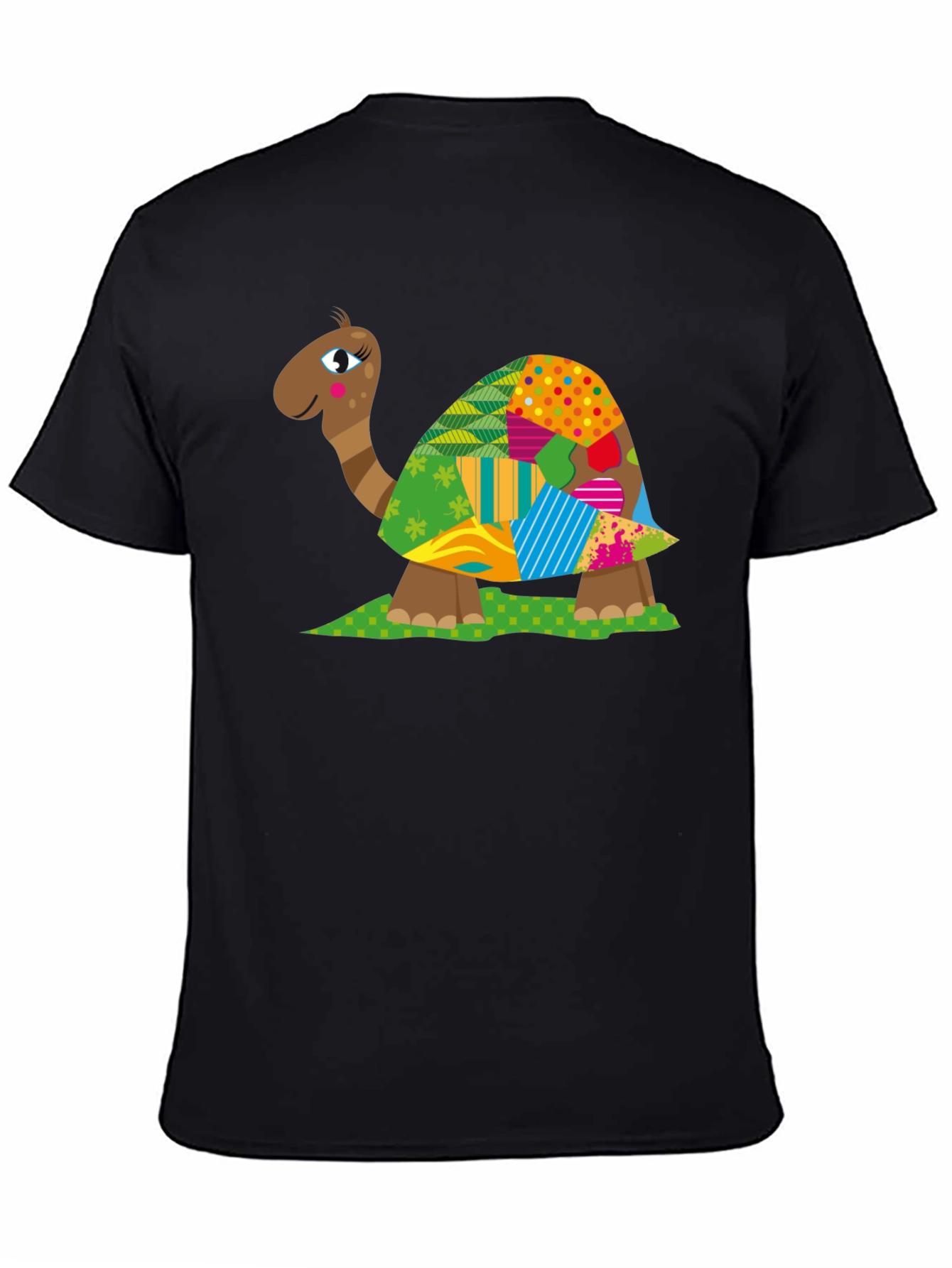 Turtle Patchwork T-Shirt - Unique Design