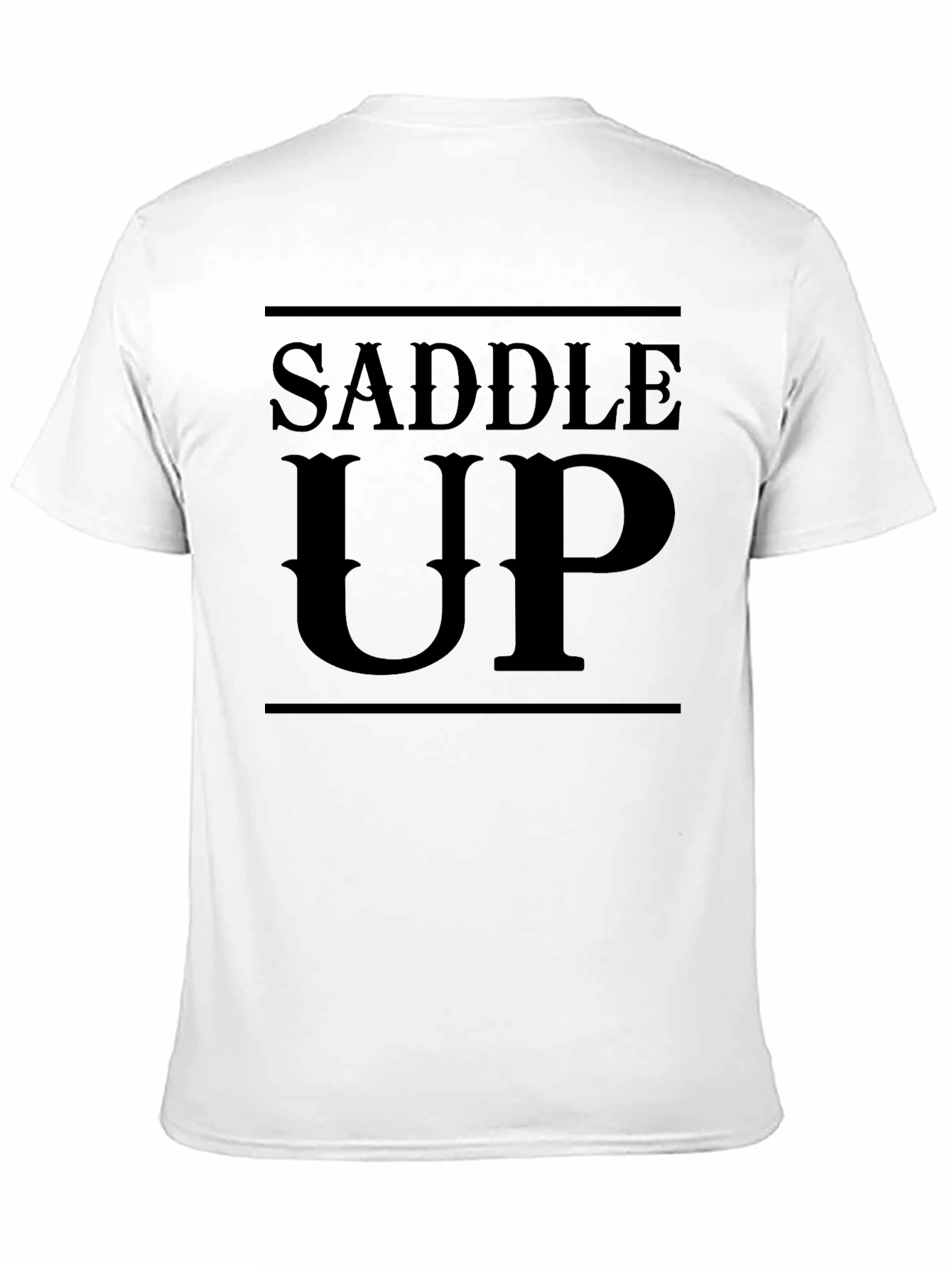Saddle Up Graphic Tee - Western Style Black T-Shirt