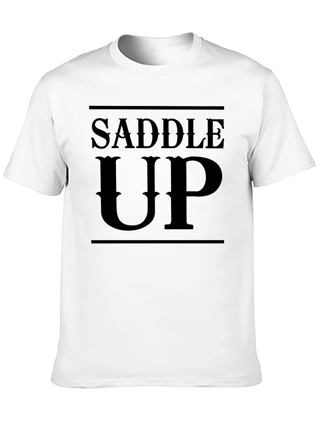 Saddle Up Graphic Tee - Western Style Black T-Shirt