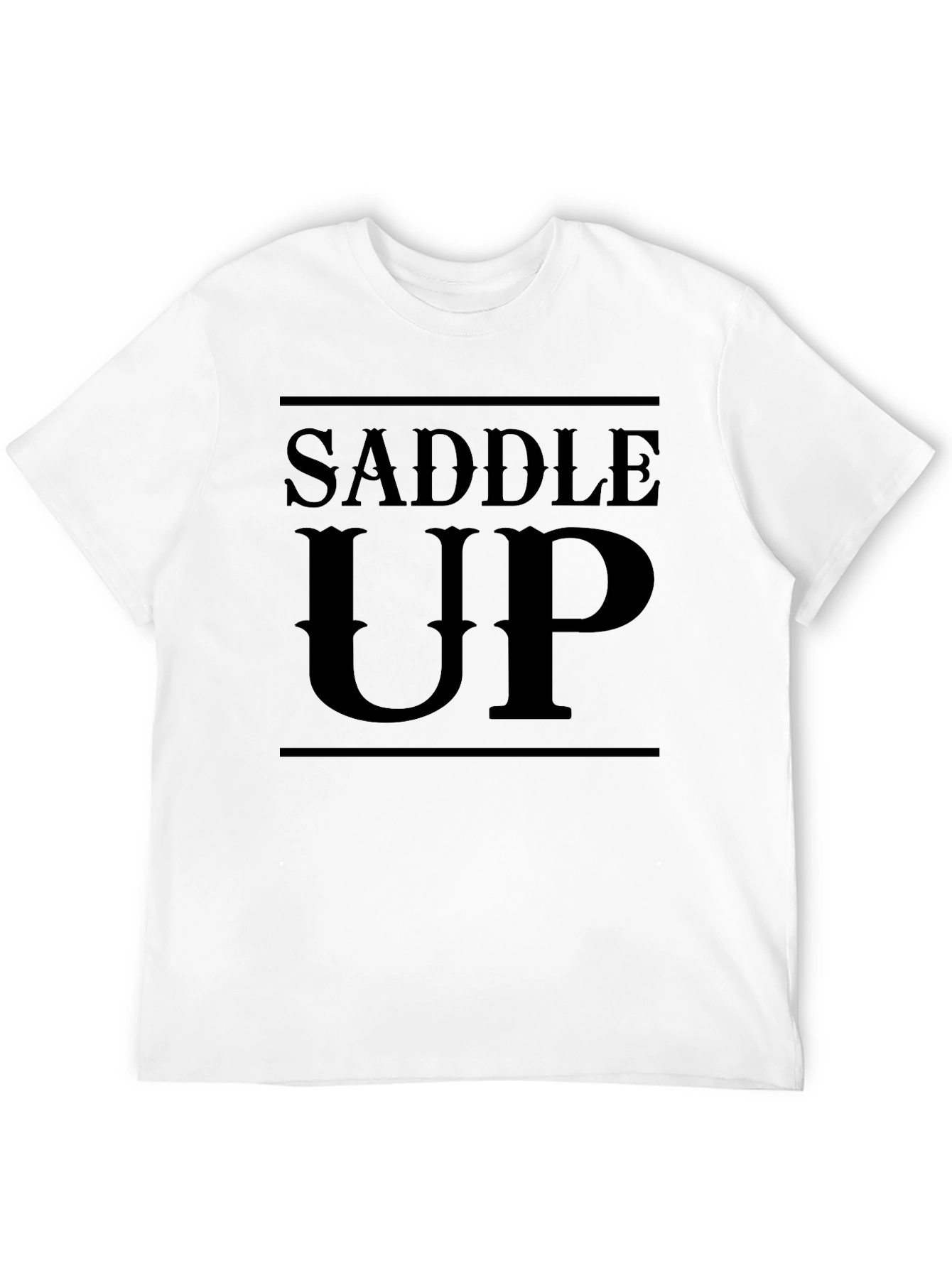 Saddle Up Graphic Tee - Western Style Black T-Shirt