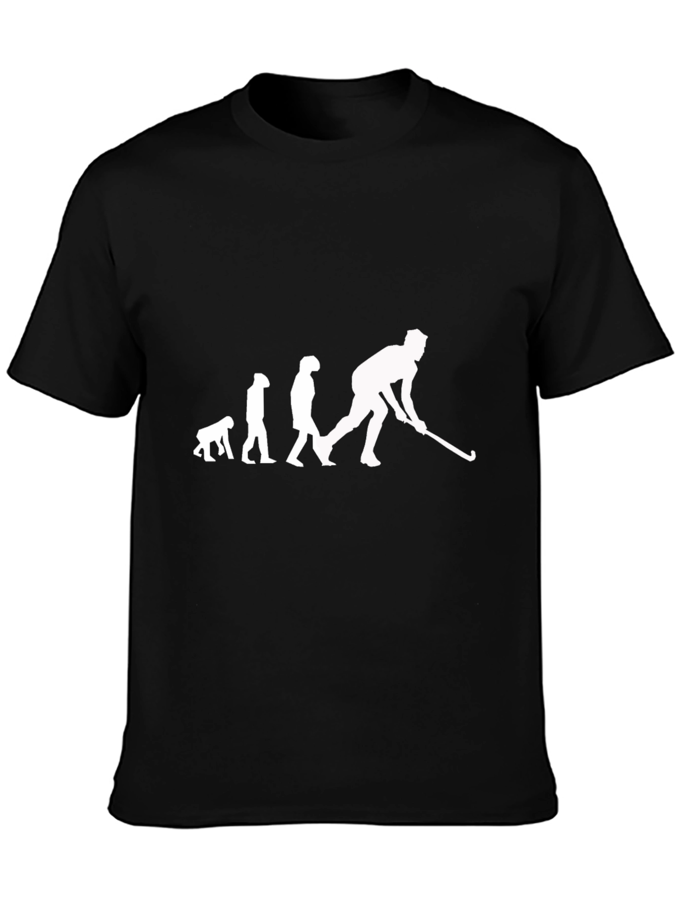 Evolution of Hockey Black T-Shirt