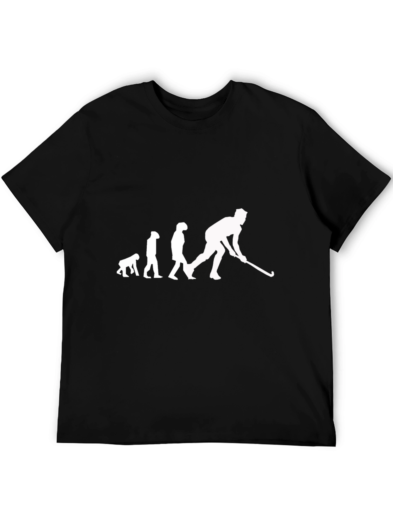 Evolution of Hockey Black T-Shirt