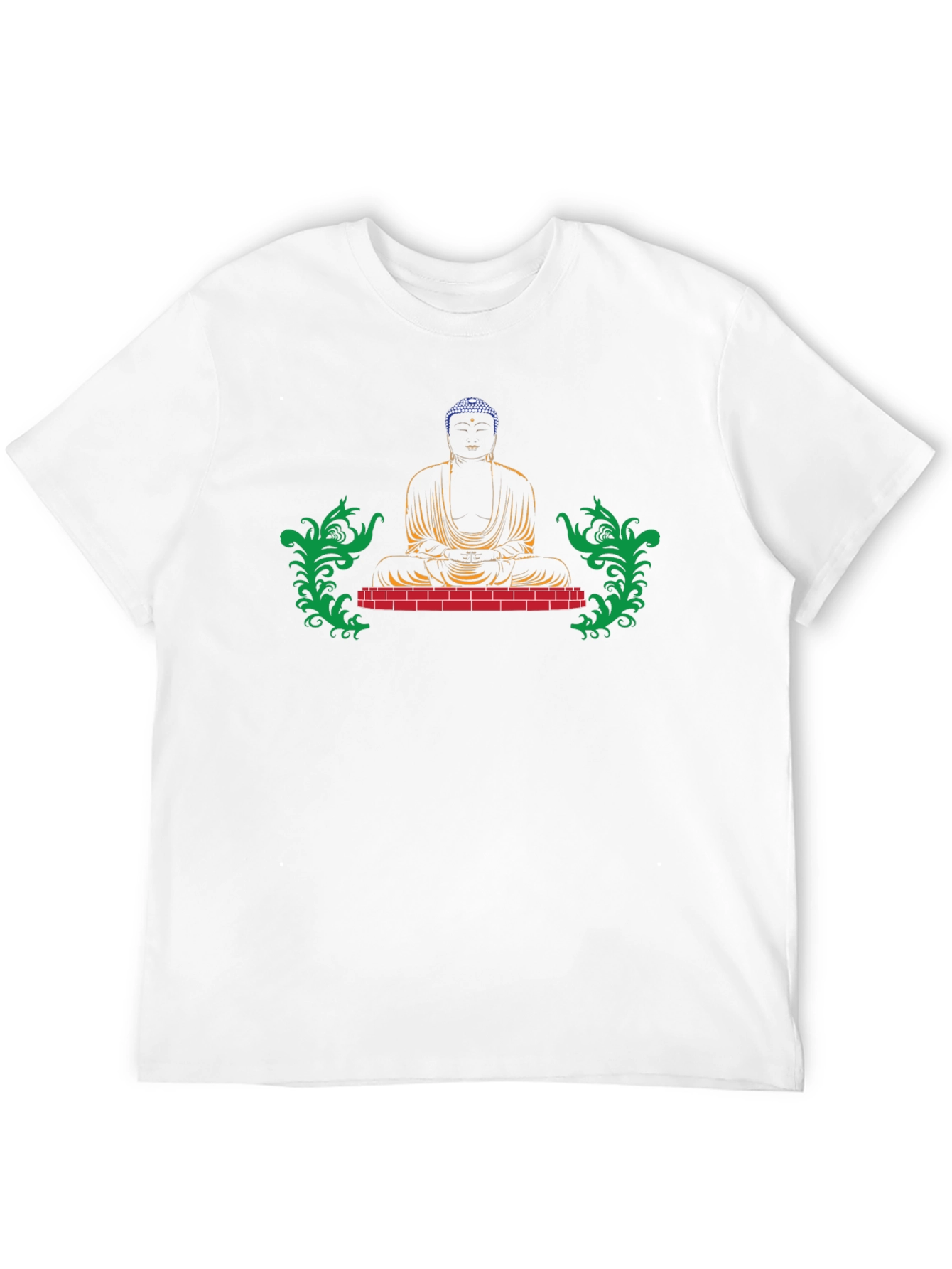 Buddha Graphic Print Black Tee
