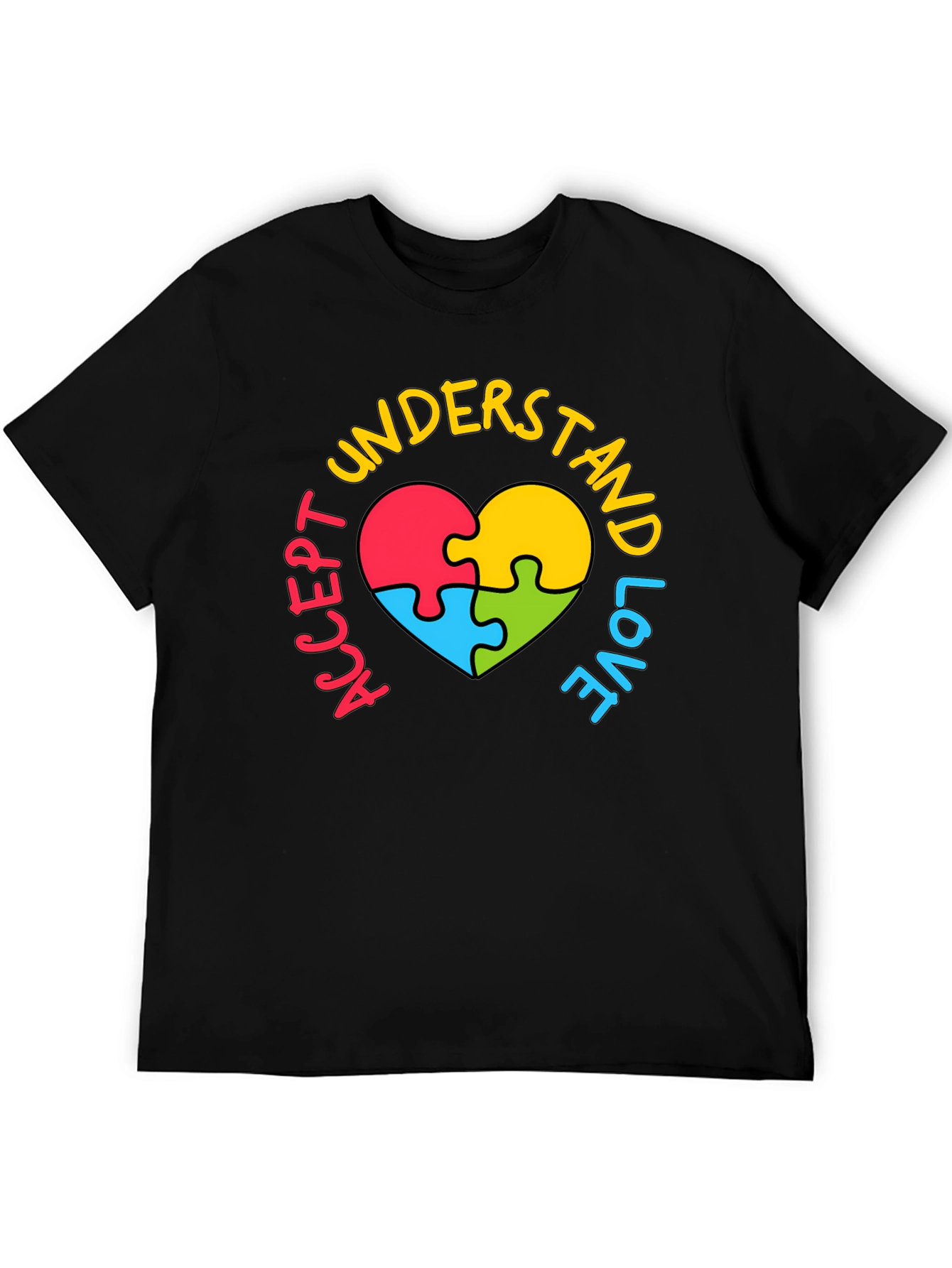Accept Understand Love Autism Awareness T-Shirt