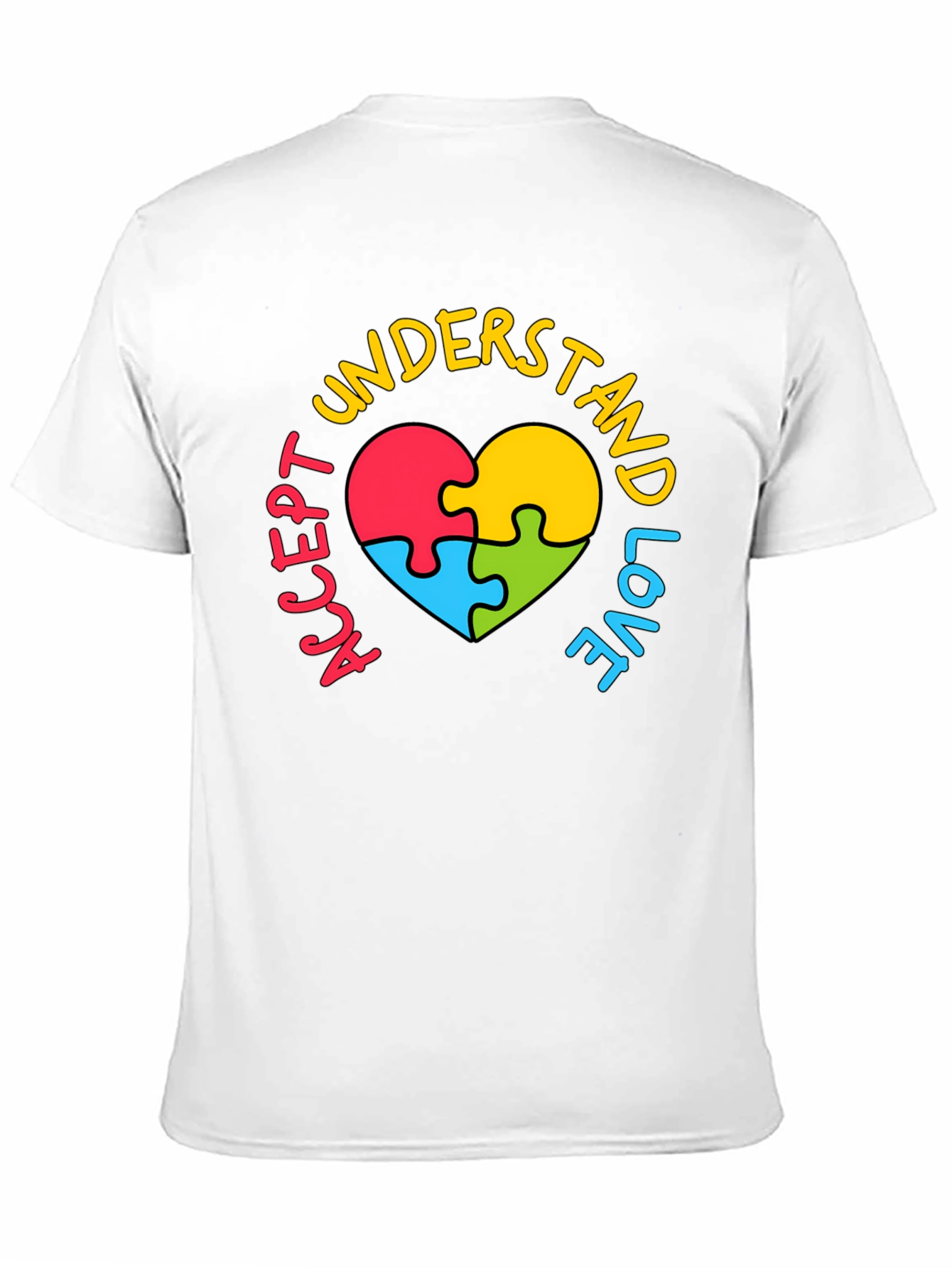 Accept Understand Love Autism Awareness T-Shirt