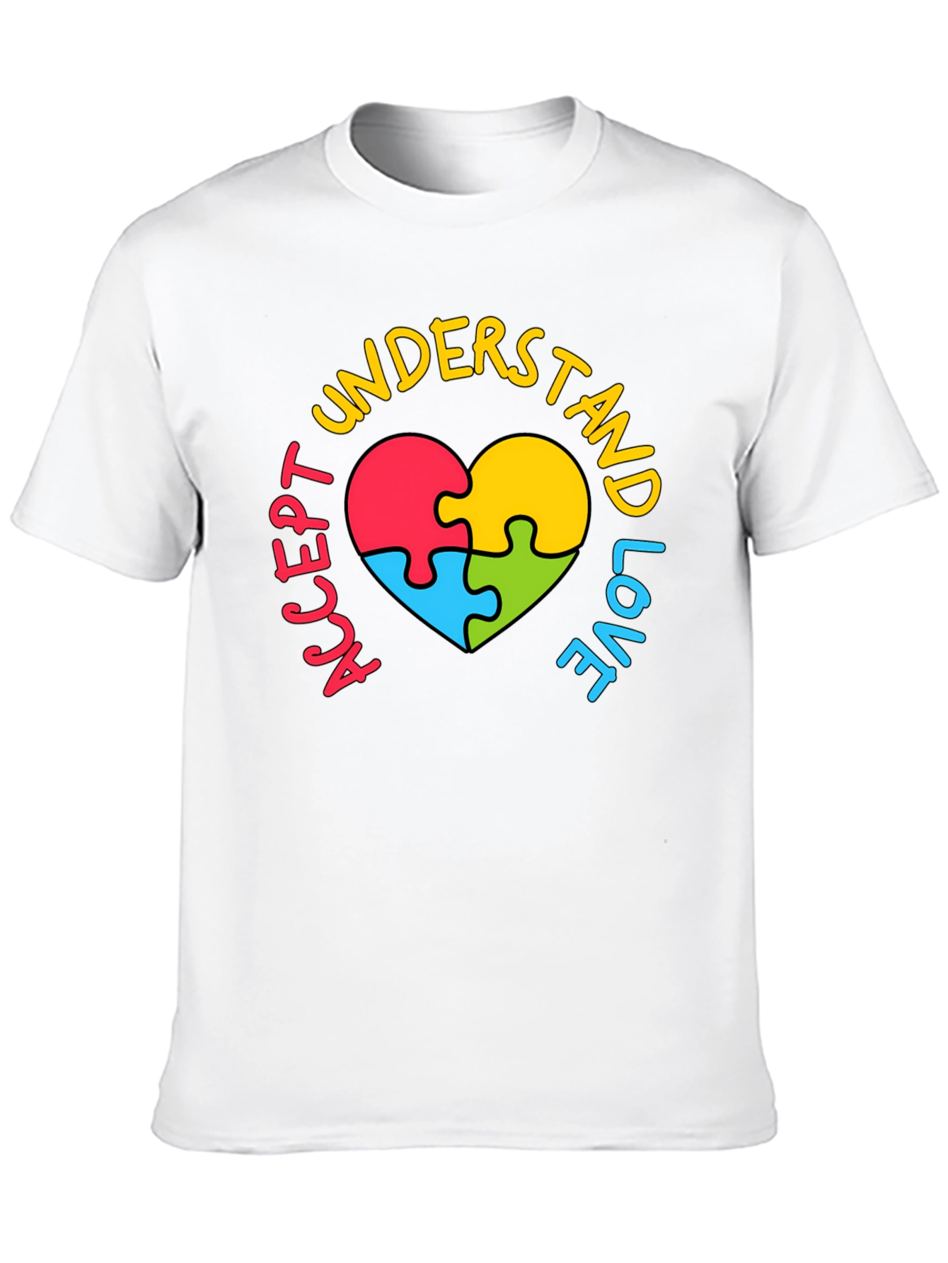 Accept Understand Love Autism Awareness T-Shirt