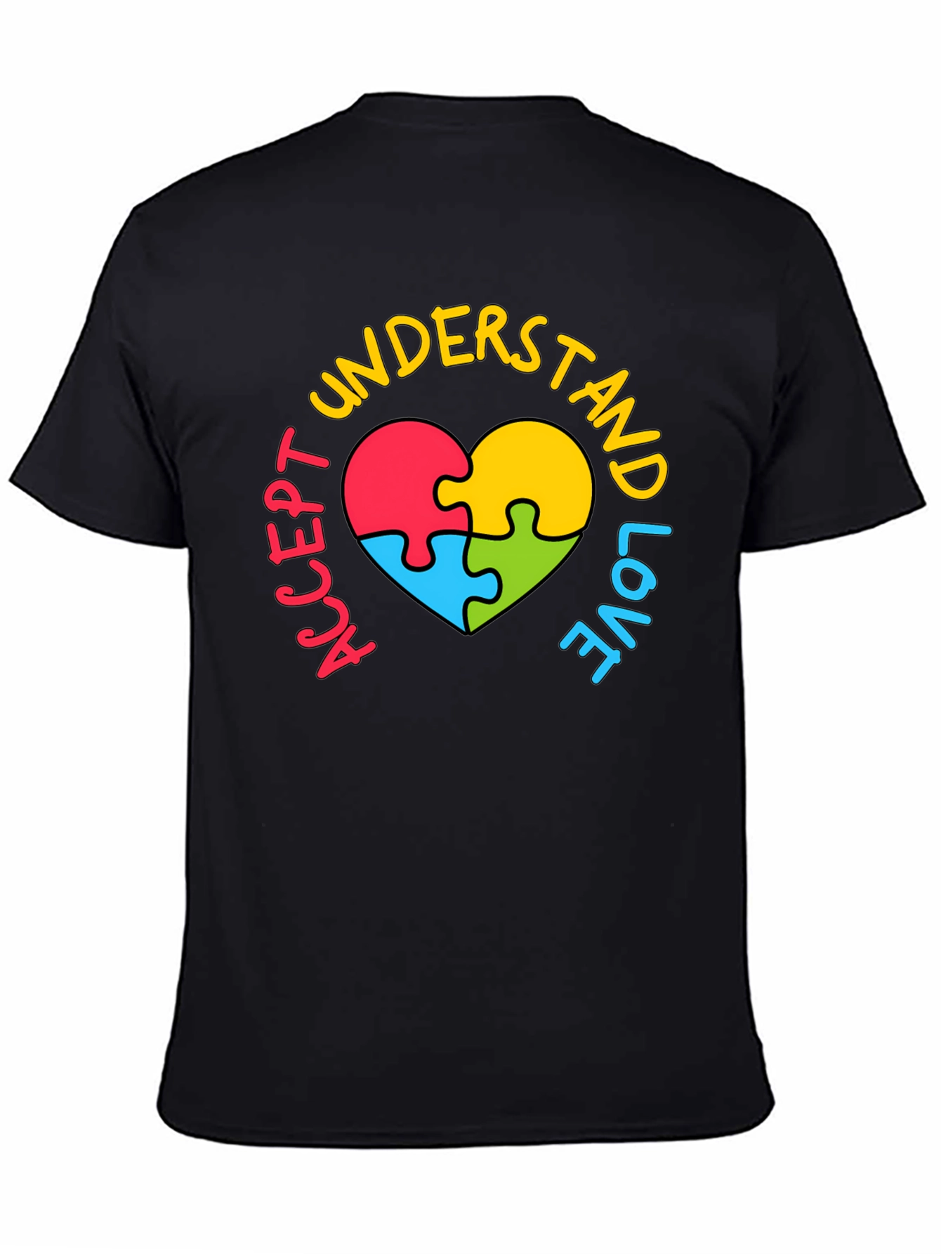 Accept Understand Love Autism Awareness T-Shirt